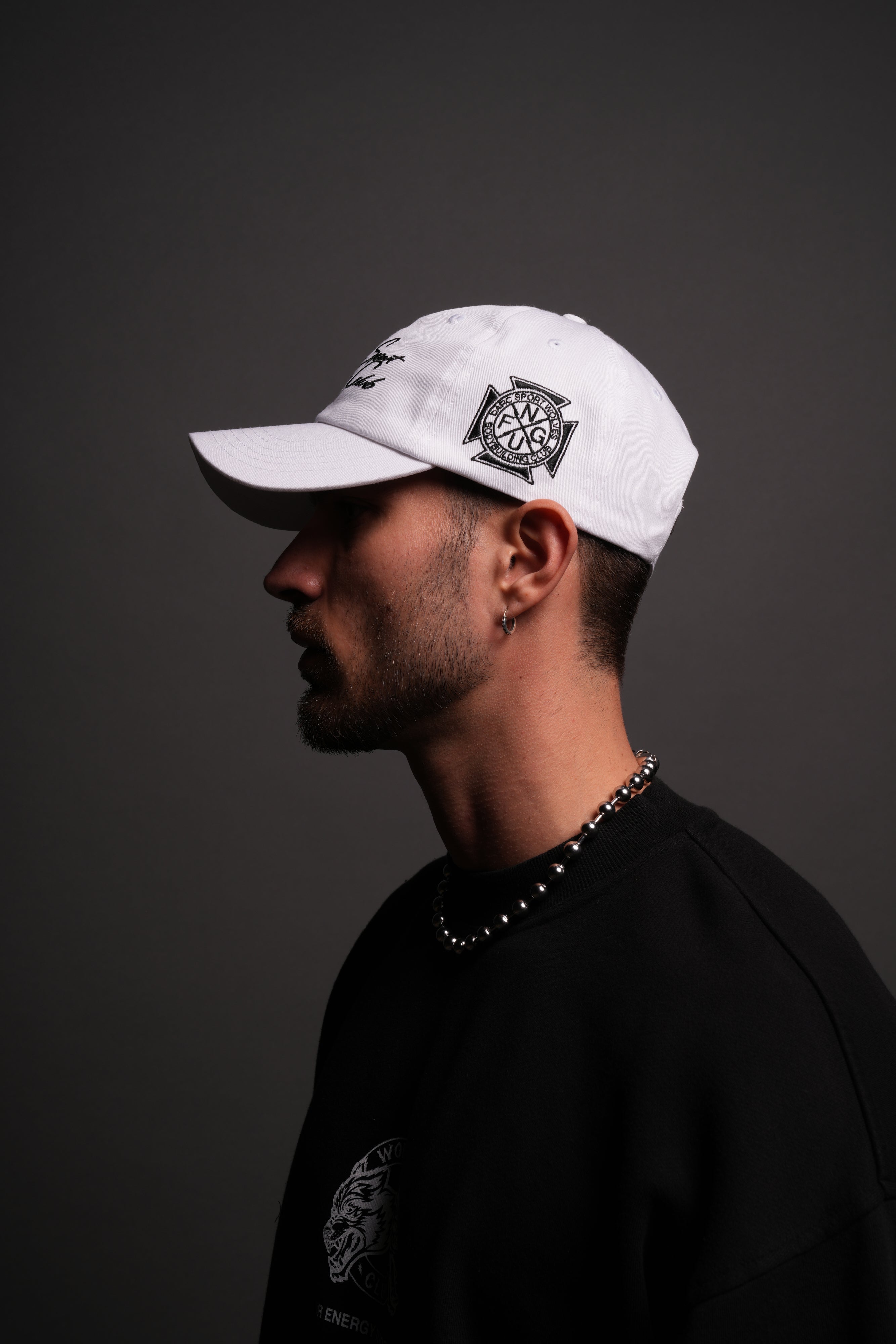 Written in Strength Dad Hat V2 in White