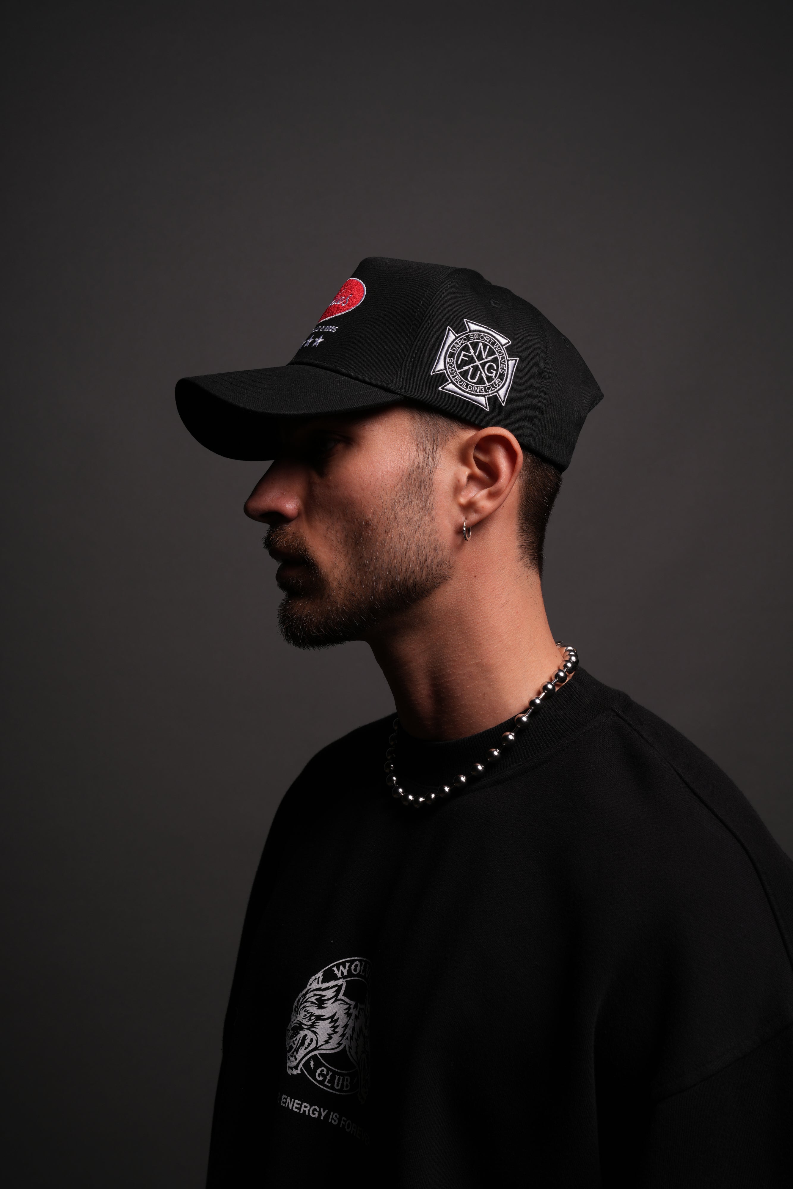 Us Forever 5 Panel Hat in Black
