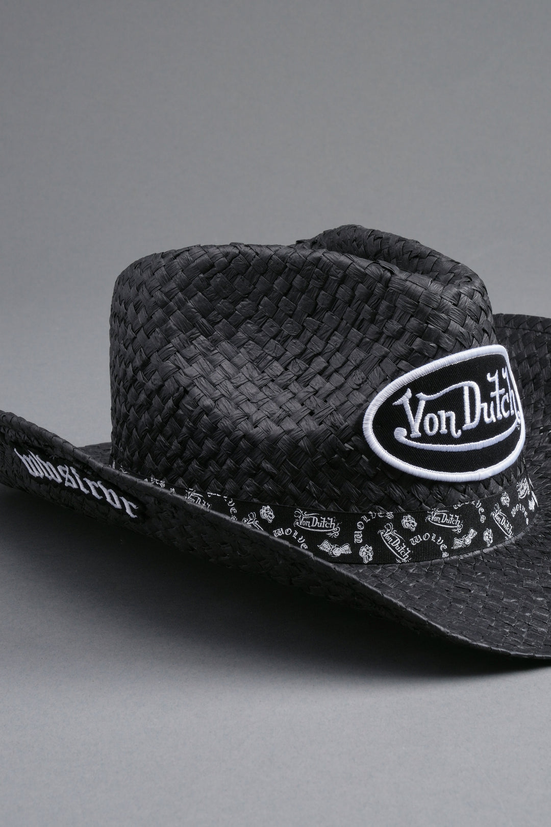Wolves Von Dutch Cowboy Hat in Black
