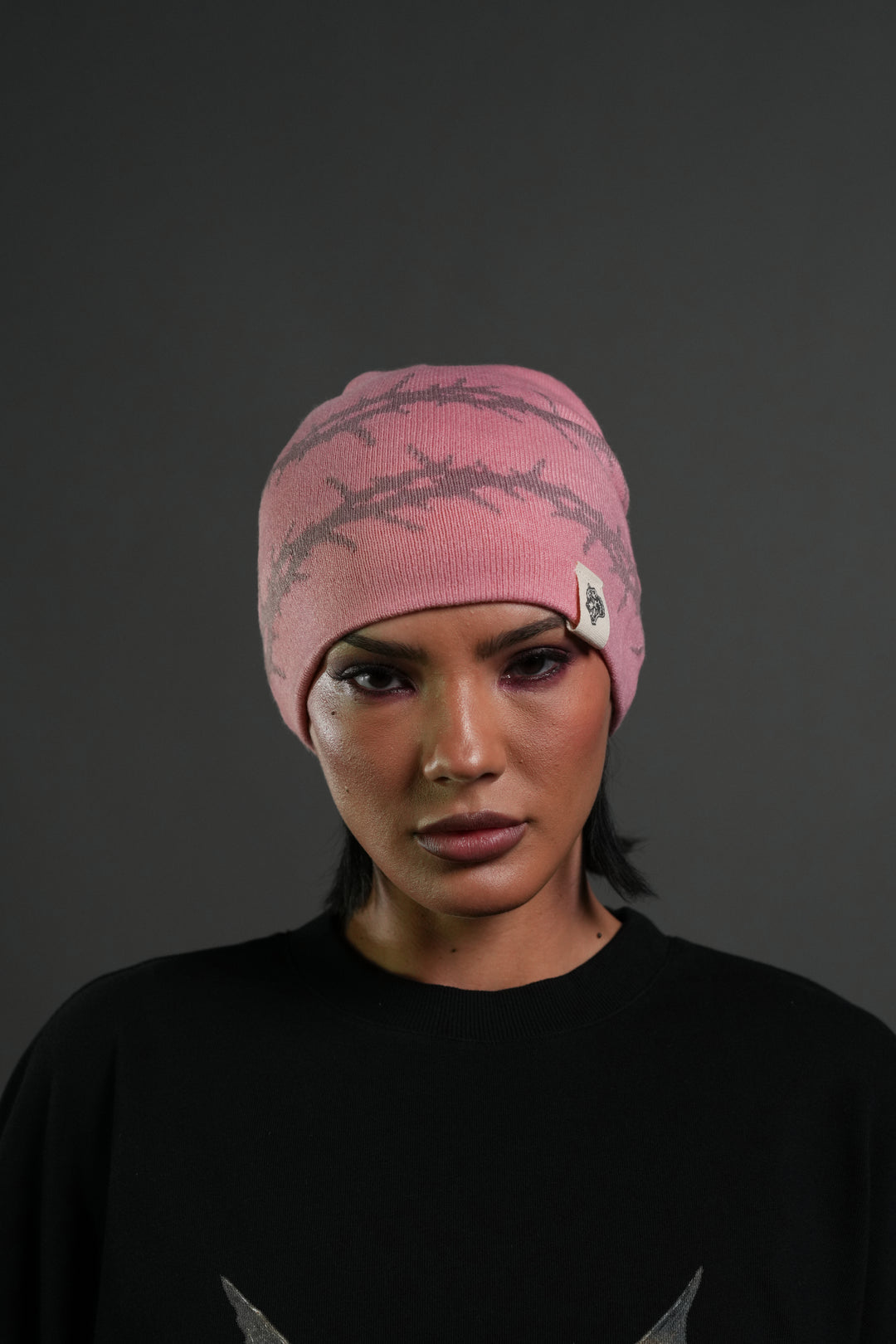 Thorns Cap Beanie in Blush
