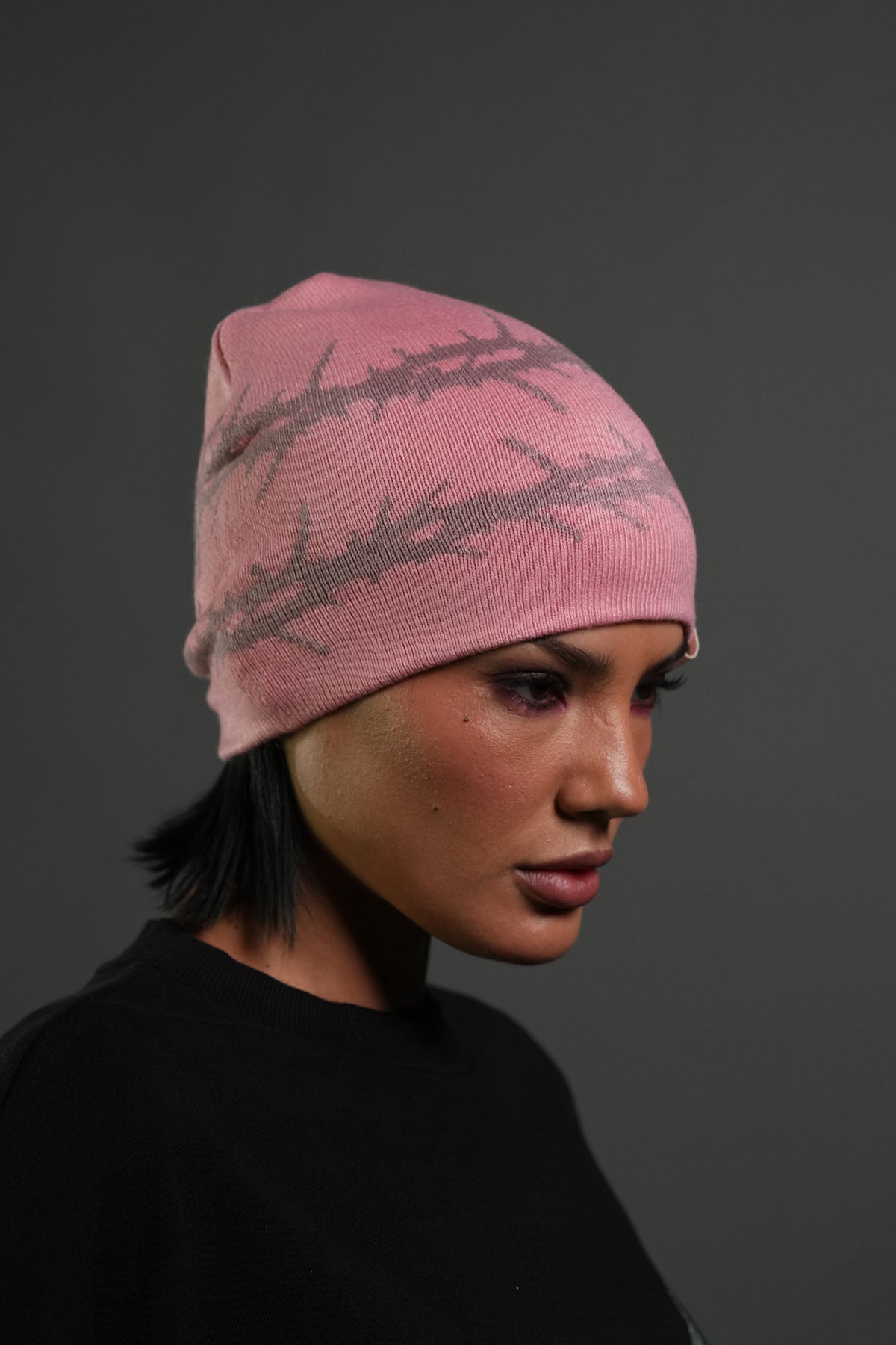 Thorns Cap Beanie in Blush