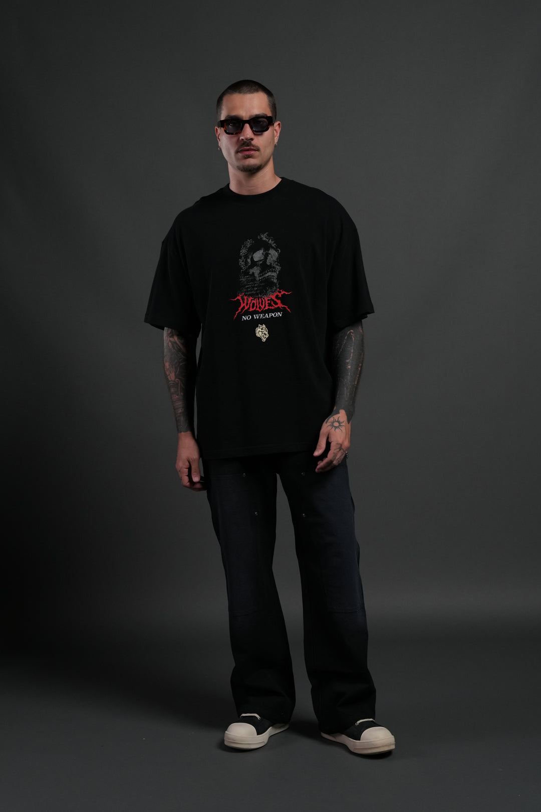 From Dust Premium Oversized Tee in Black