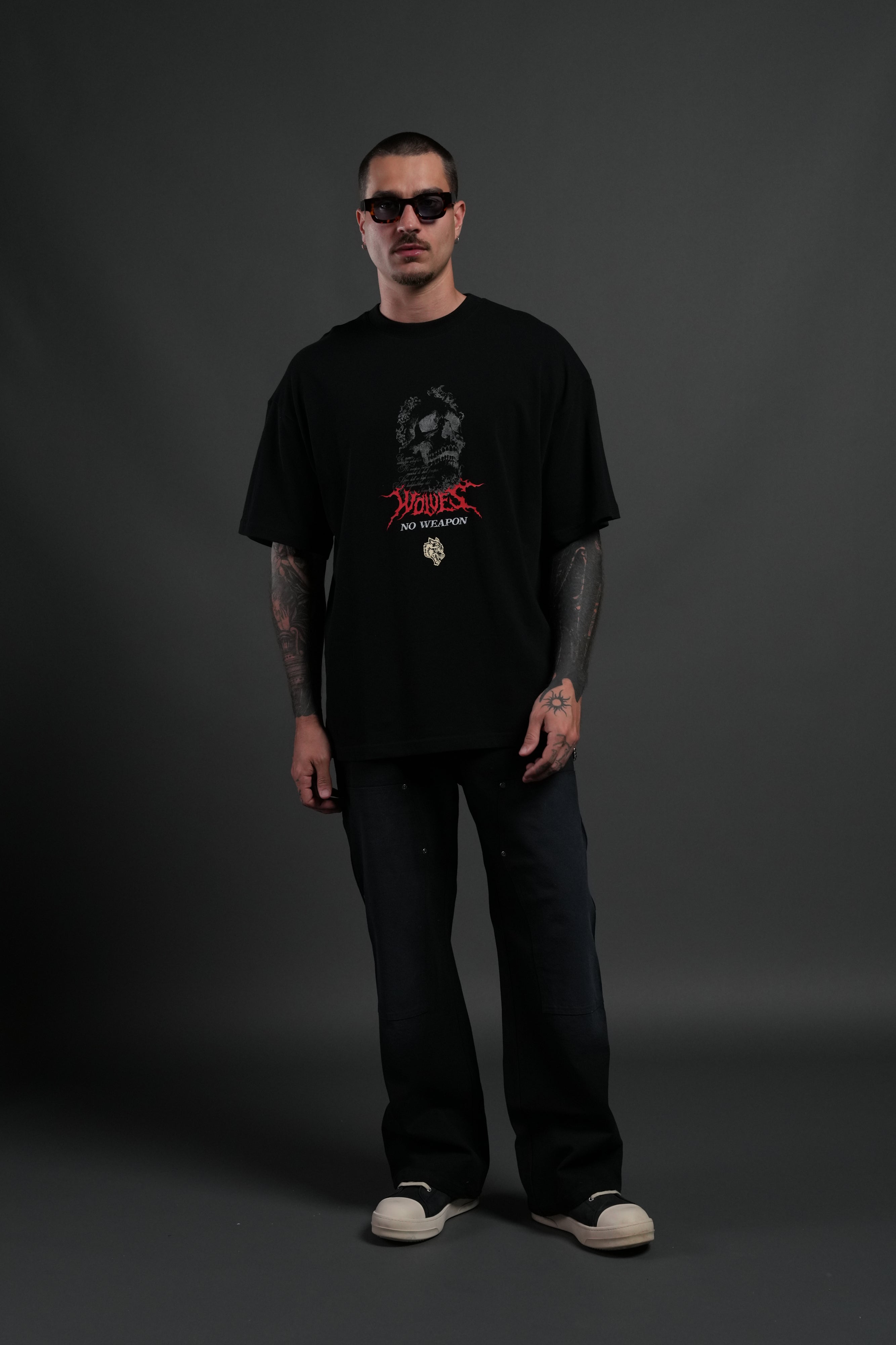 From Dust Premium Oversized Tee in Black