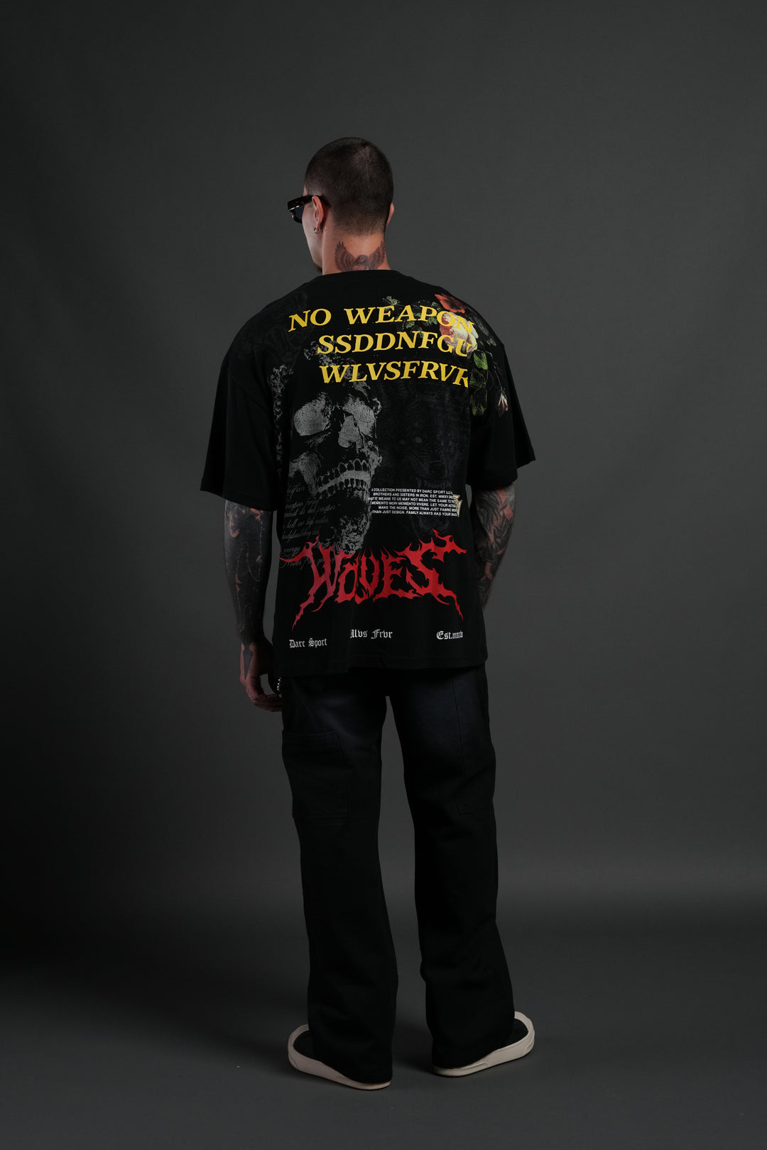 From Dust Premium Oversized Tee in Black