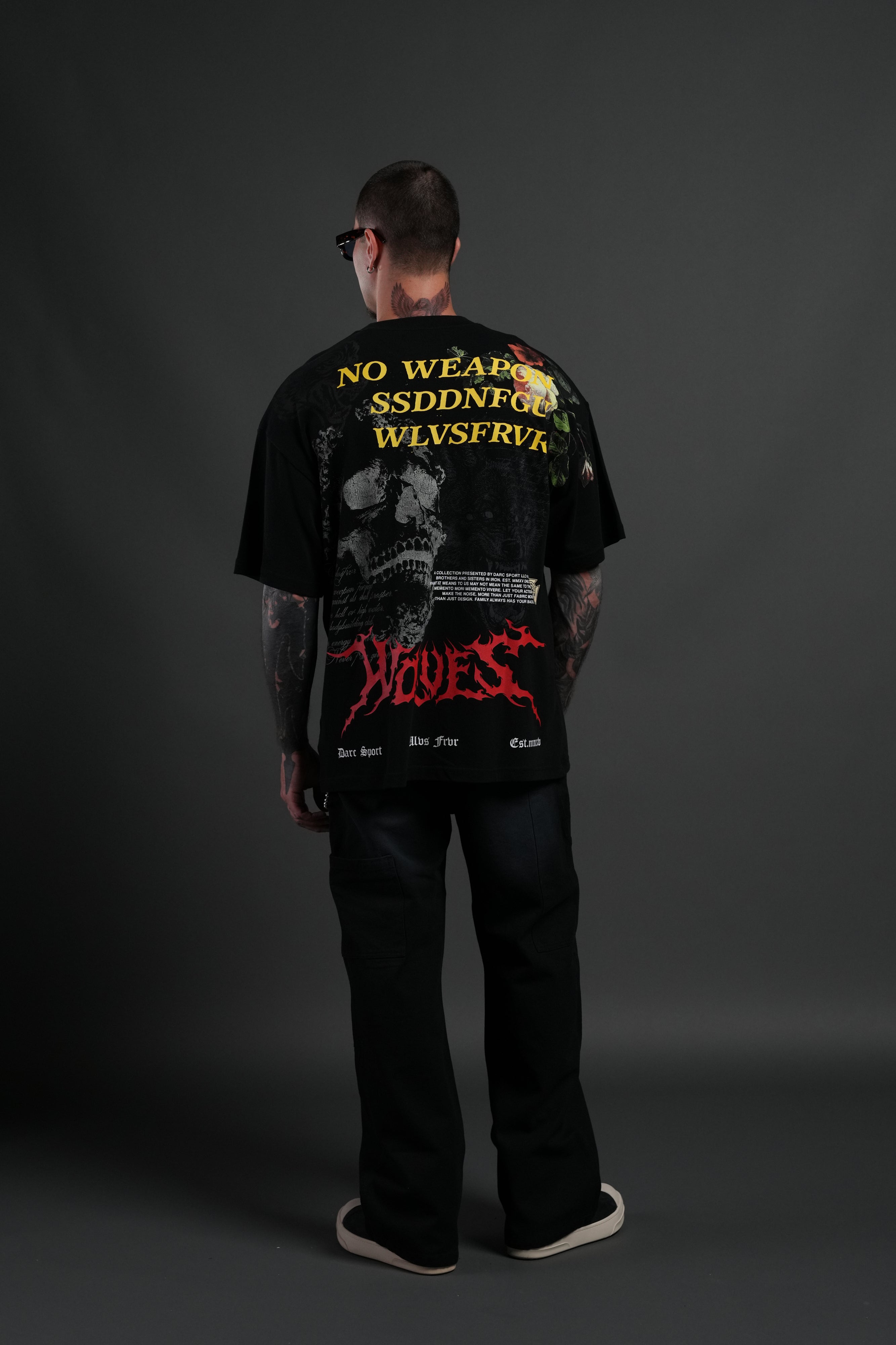 From Dust Premium Oversized Tee in Black