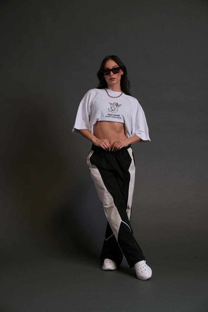 Never F*cking Give Up "Premium" Oversized Tee in White