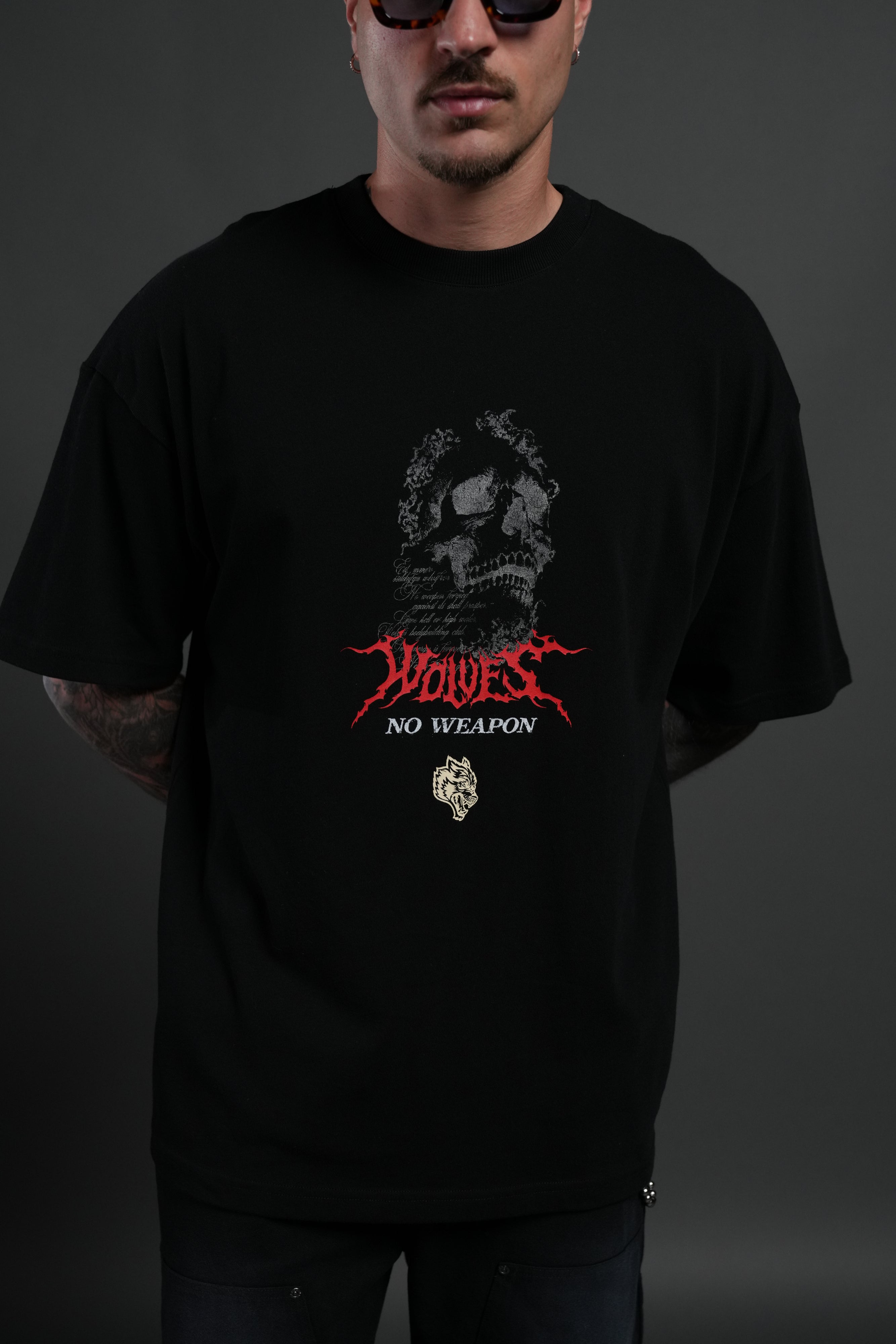 From Dust Premium Oversized Tee in Black