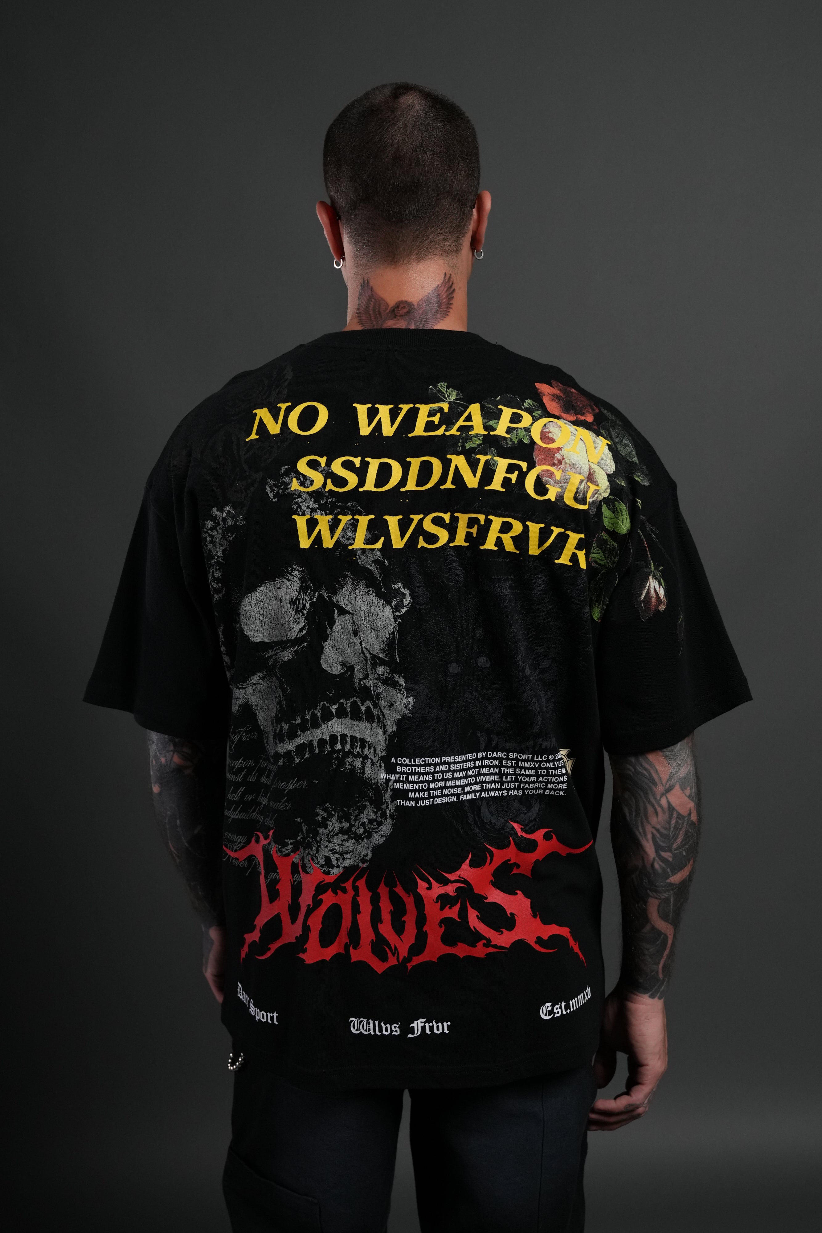 From Dust Premium Oversized Tee in Black