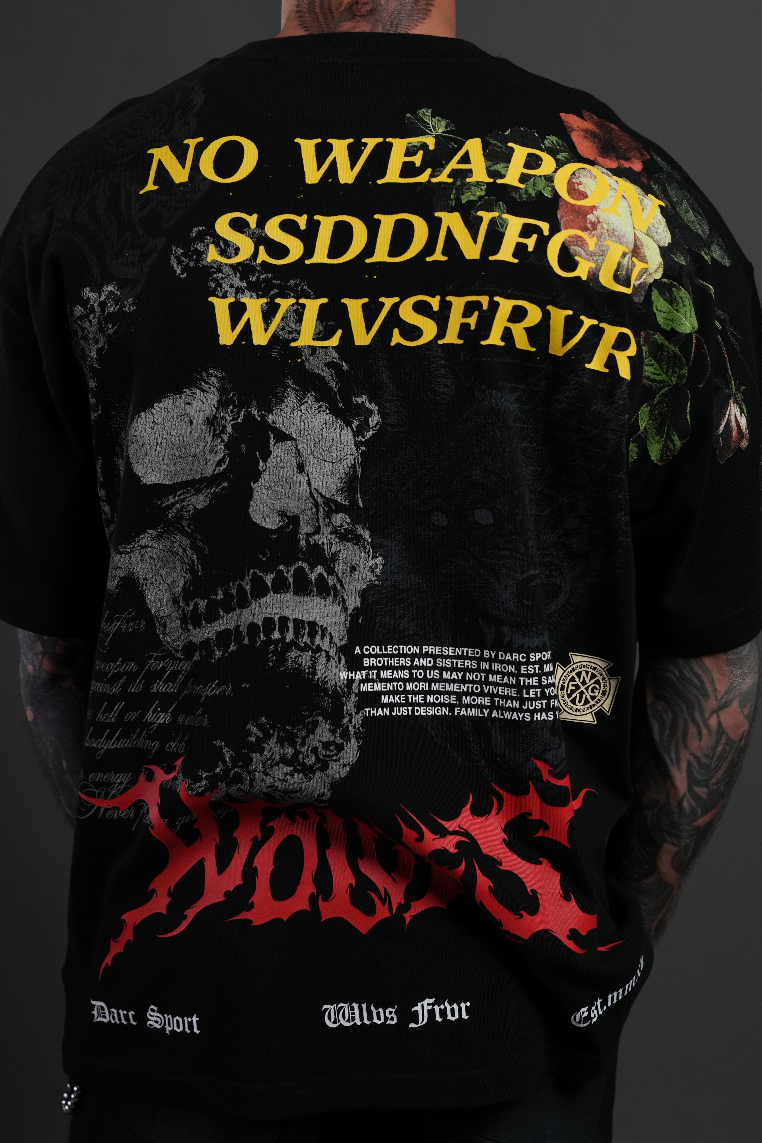 From Dust Premium Oversized Tee in Black