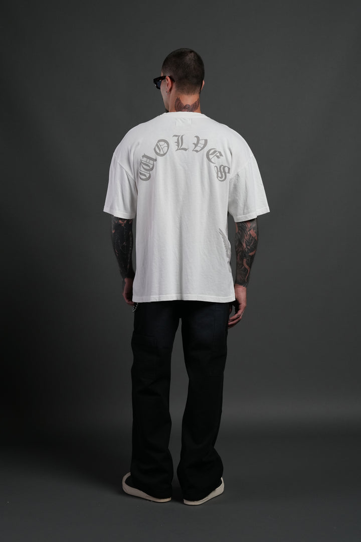 Creed Premium Oversized Tee in Cream