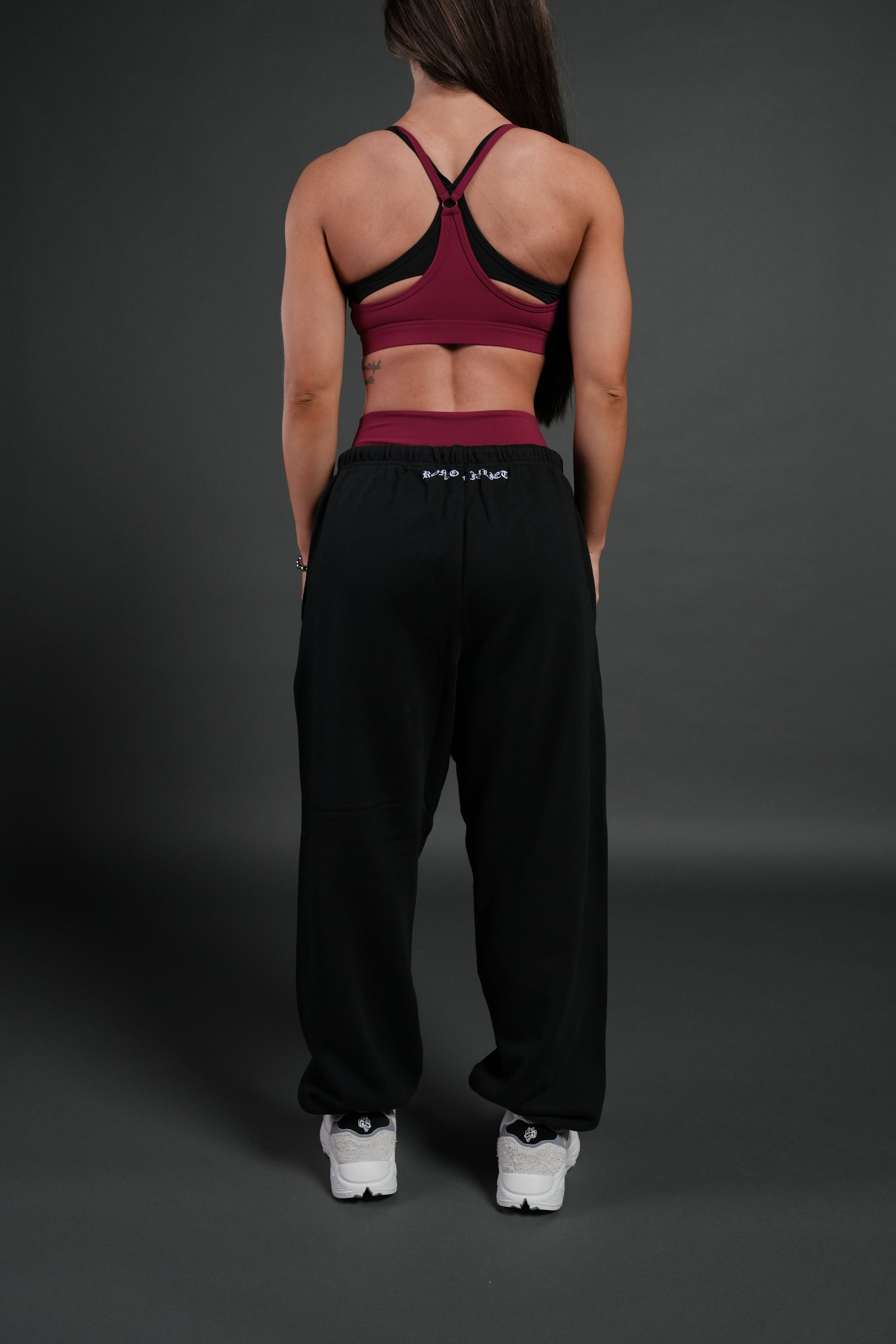 Heart Oath Unisex Lightweight Lounger Sweat Pants in Black