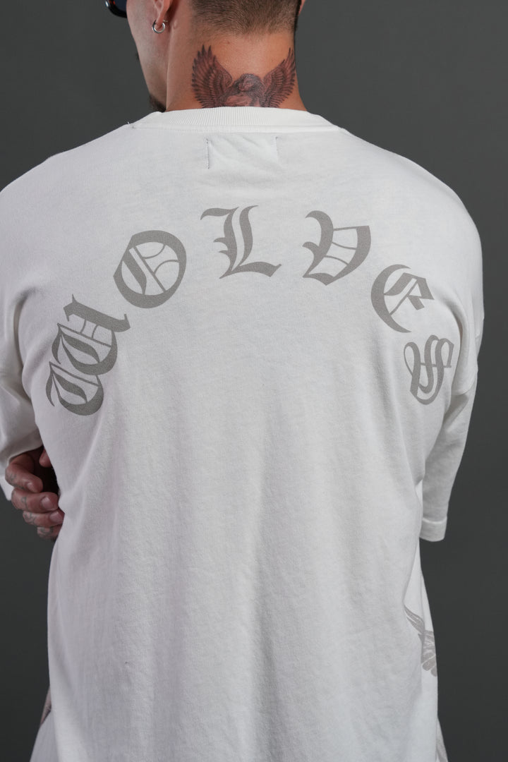 Creed Premium Oversized Tee in Cream