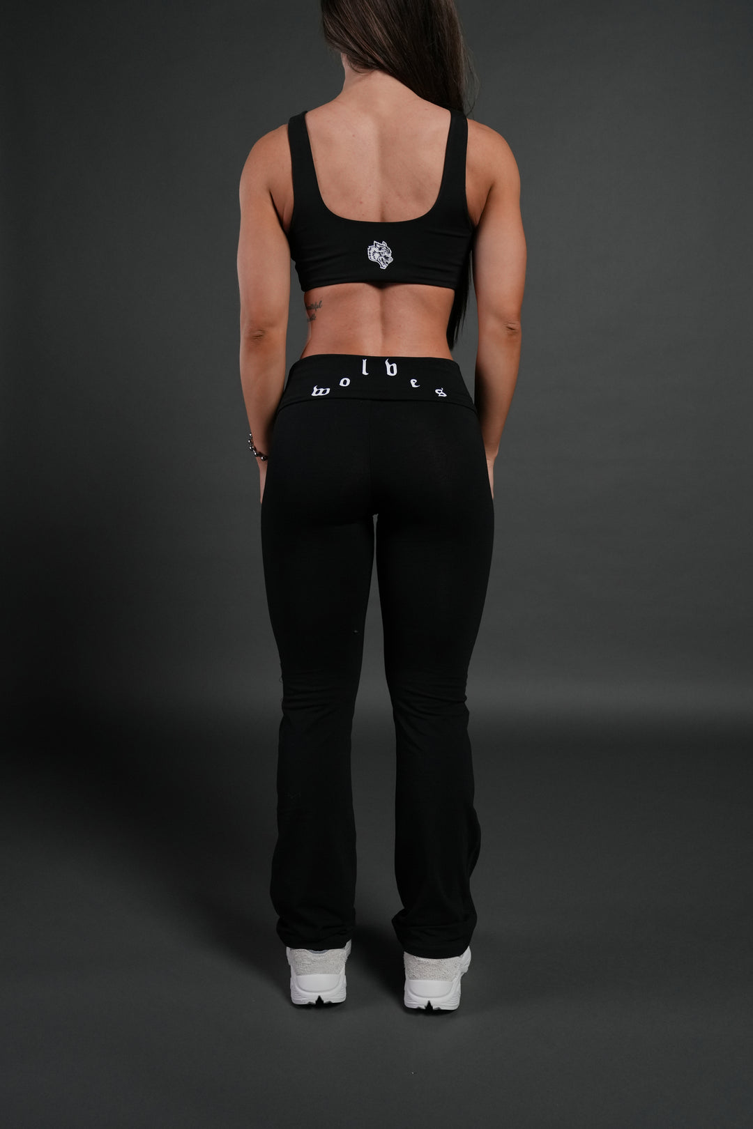 Wolves Pyramid Romy Foldover Pants in Black