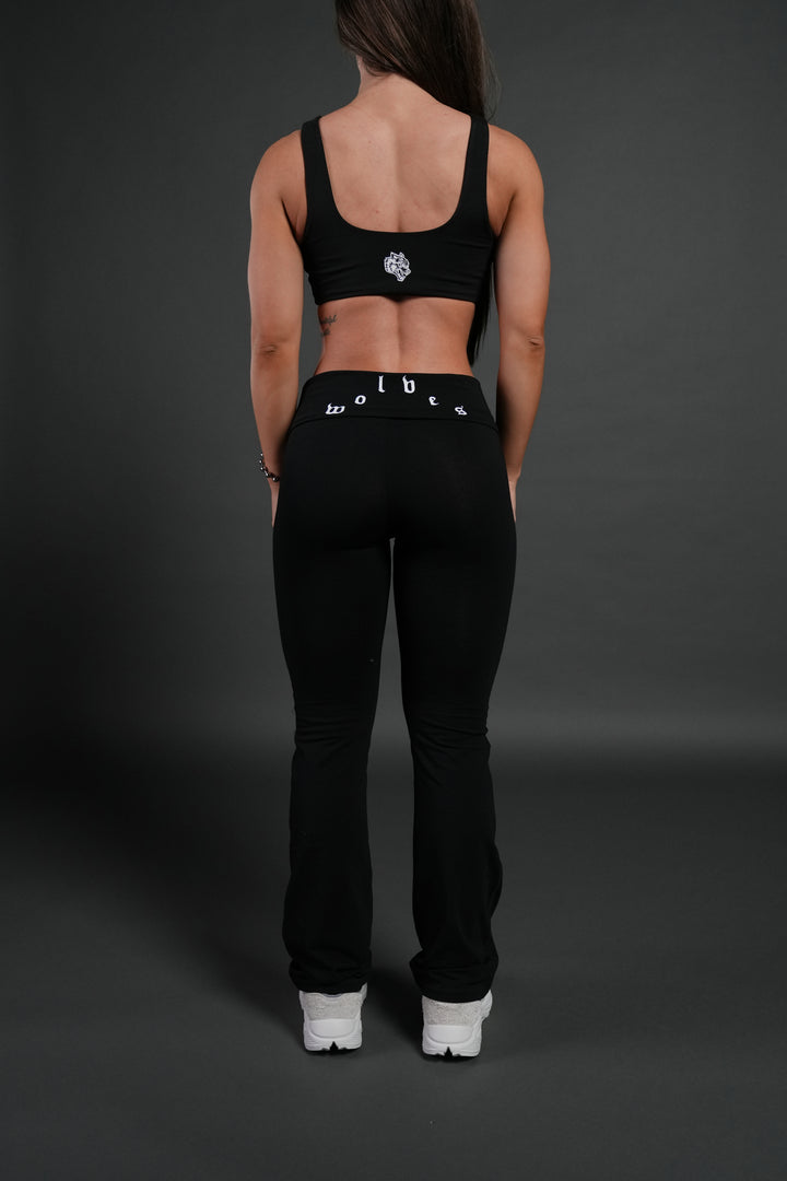 Wolves Pyramid Romy Foldover Pants in Black