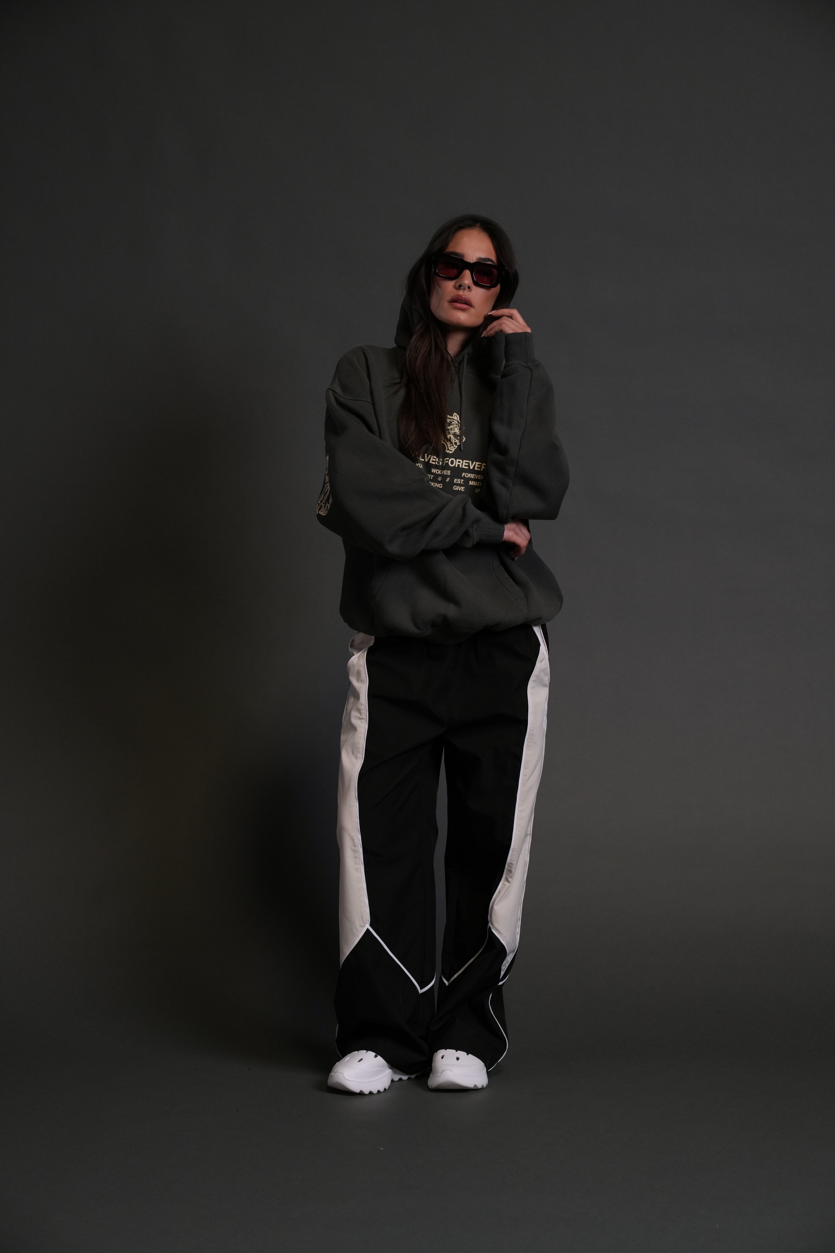 Wolves Have Your Back "Bishop" Hoodie in Wolf Gray Halo Wash