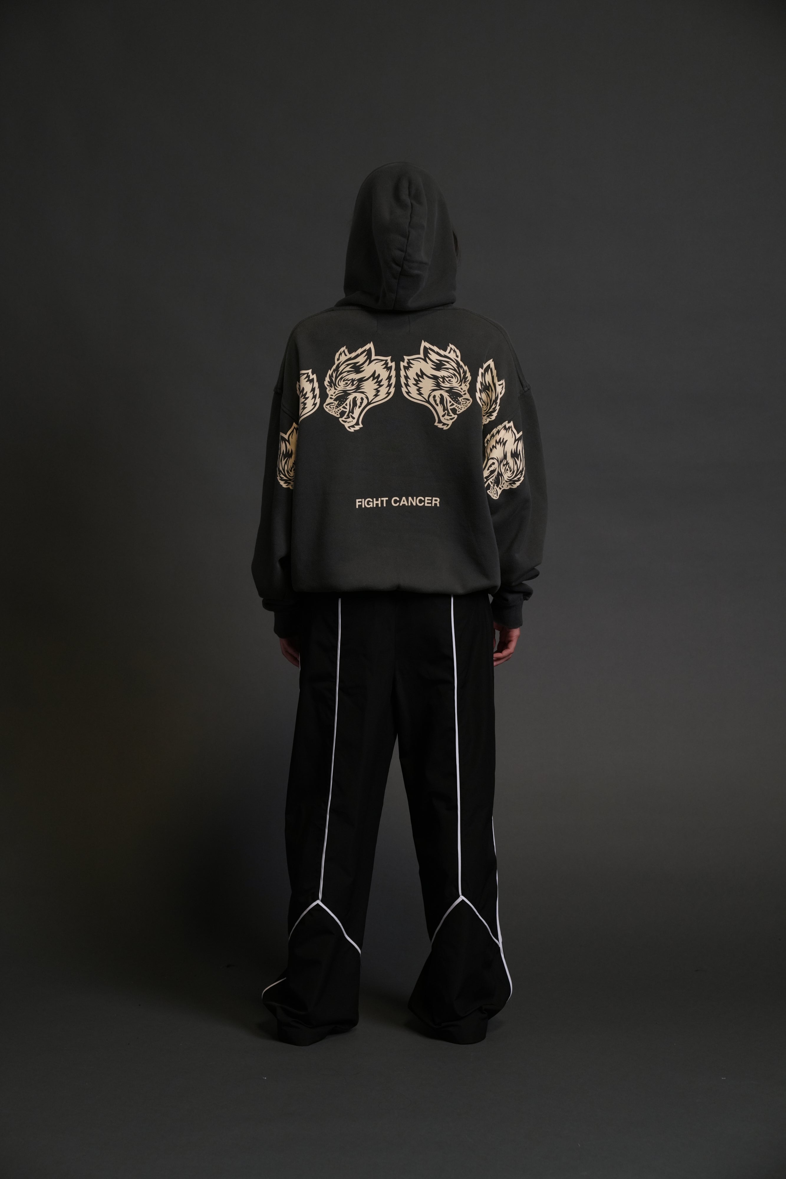 Wolves Have Your Back "Bishop" Hoodie in Wolf Gray Halo Wash