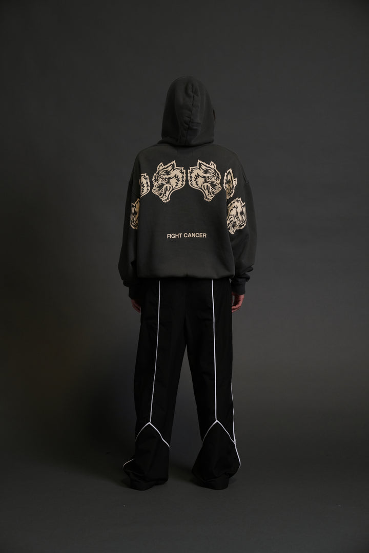 Wolves Have Your Back "Bishop" Hoodie in Wolf Gray Halo Wash