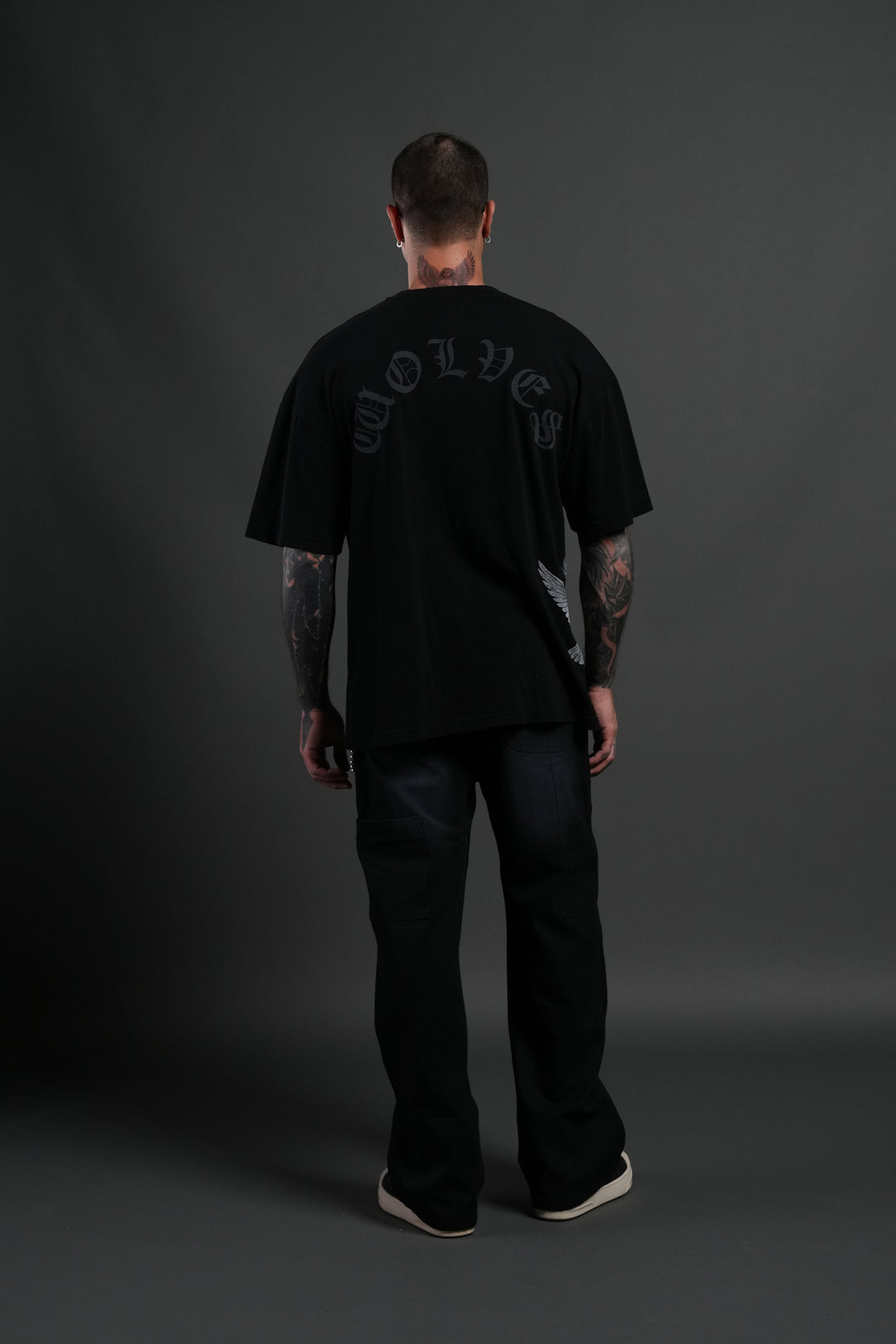 Creed Premium Oversized Tee in Black
