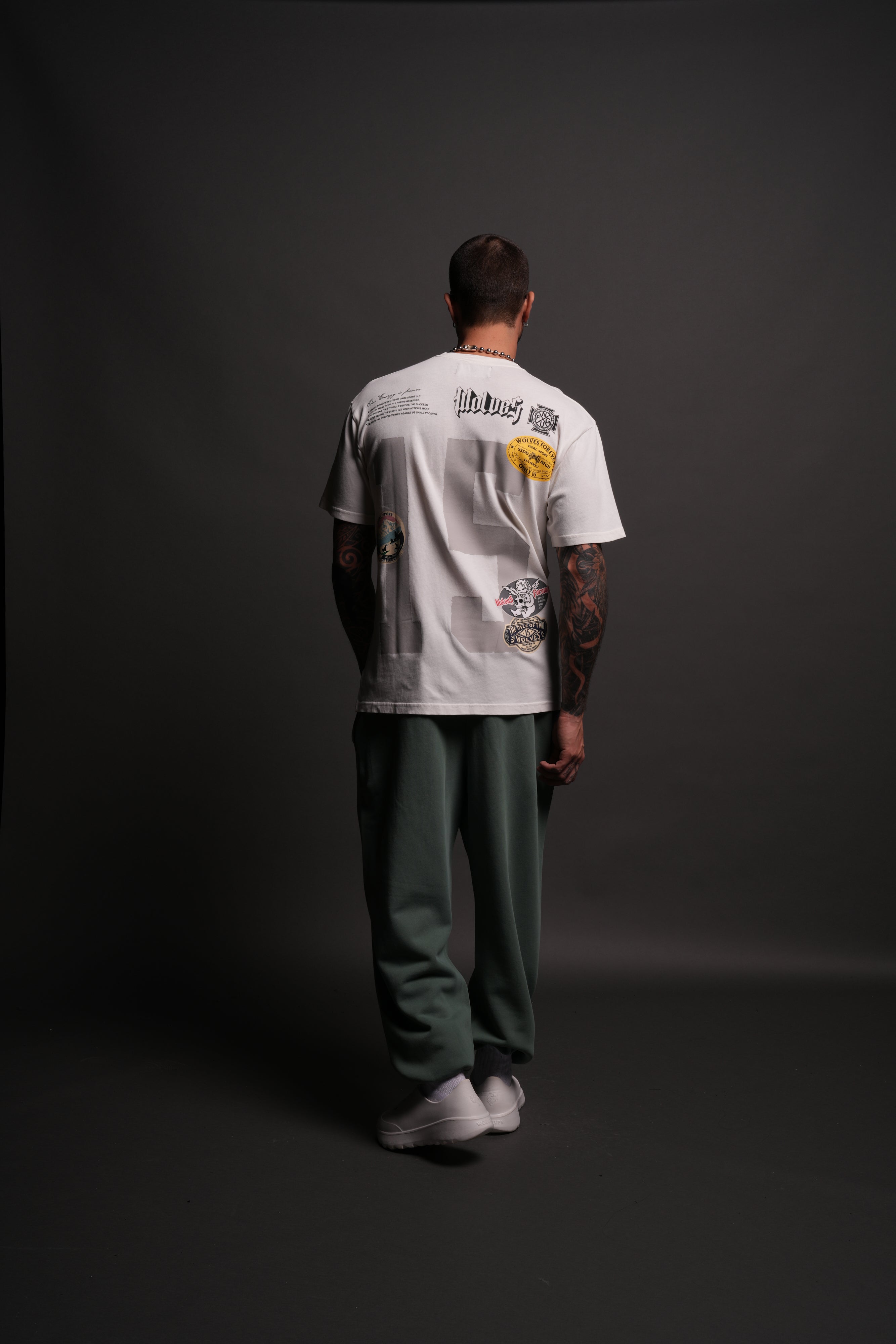 Our Badges "Premium Classic" Tee in Cream