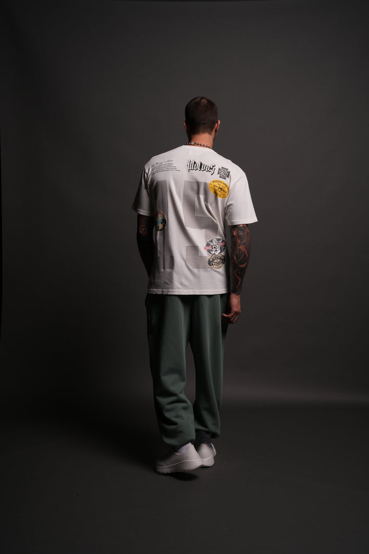 Our Badges "Premium Classic" Tee in Cream