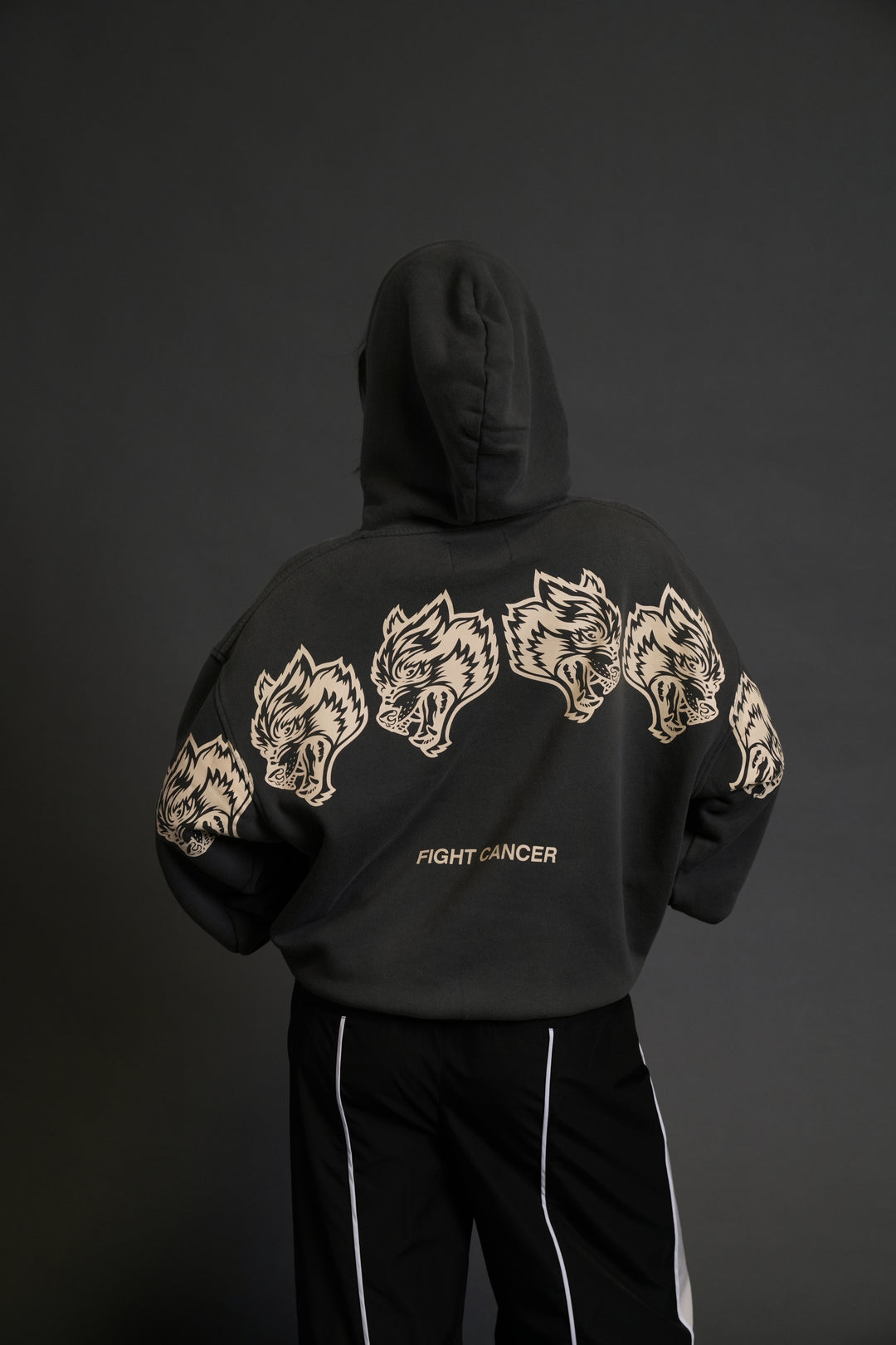 Wolves Have Your Back "Bishop" Hoodie in Wolf Gray Halo Wash
