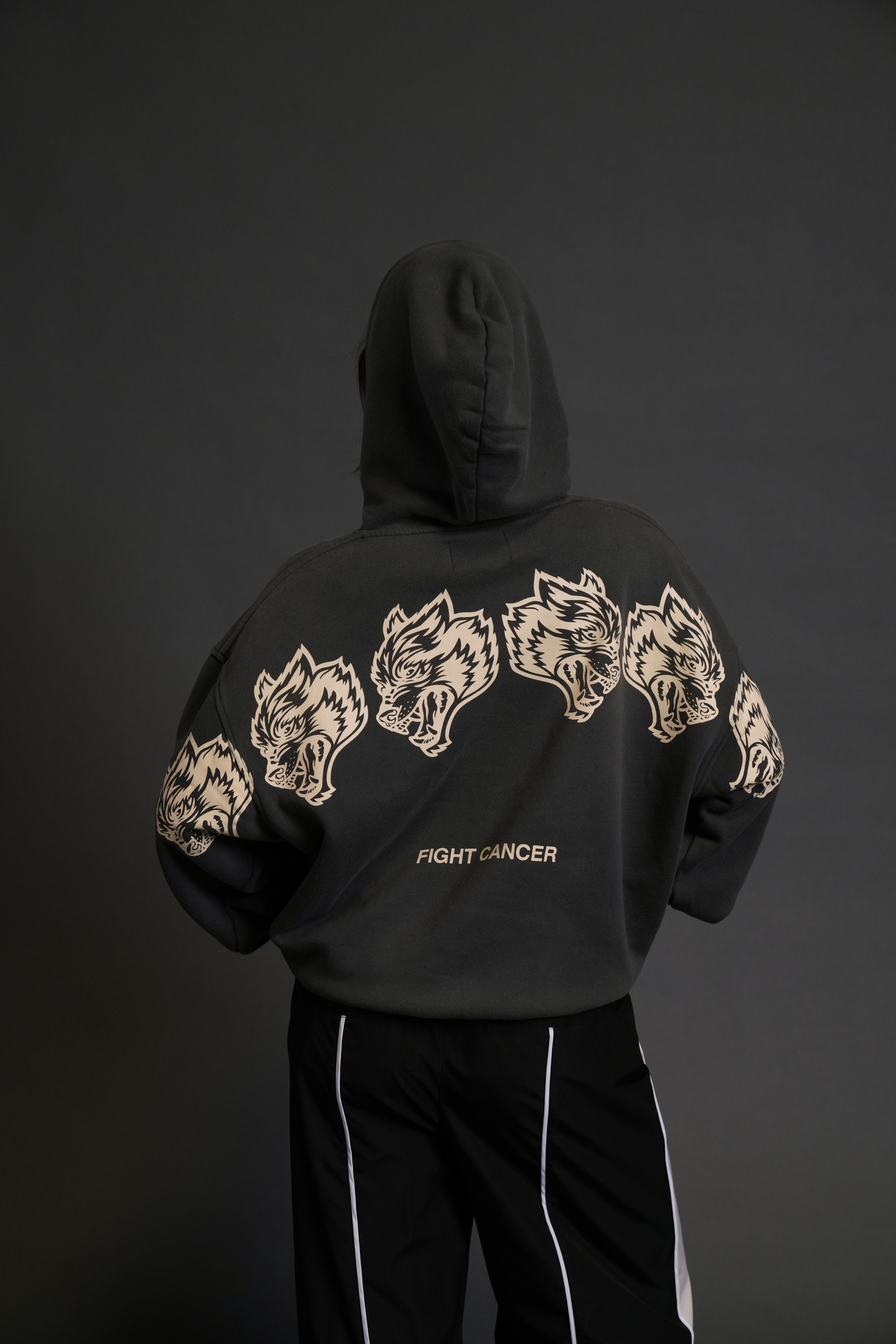 Wolves Have Your Back "Bishop" Hoodie in Wolf Gray Halo Wash