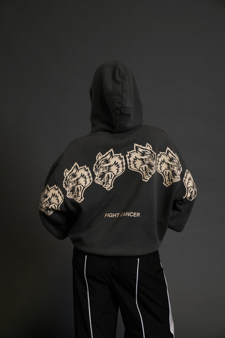 Wolves Have Your Back "Bishop" Hoodie in Wolf Gray Halo Wash