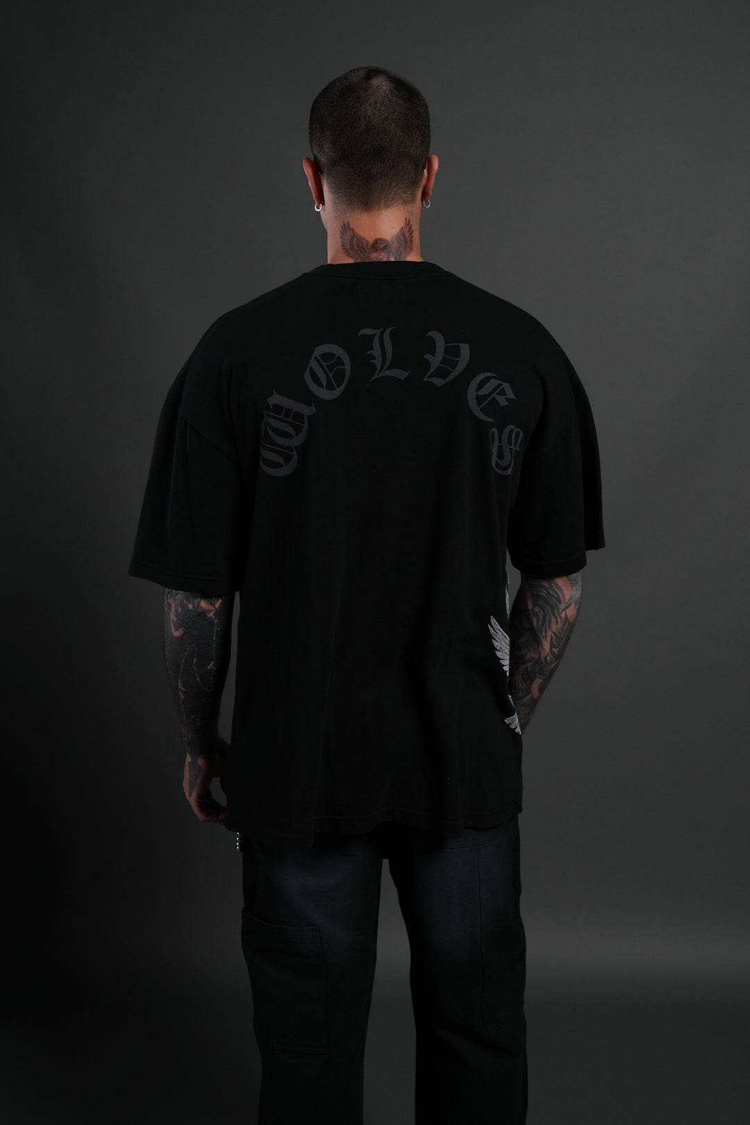 Creed Premium Oversized Tee in Black