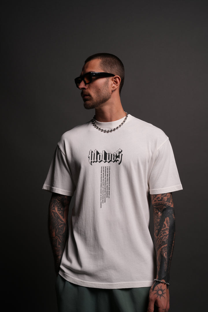 Our Badges "Premium Classic" Tee in Cream