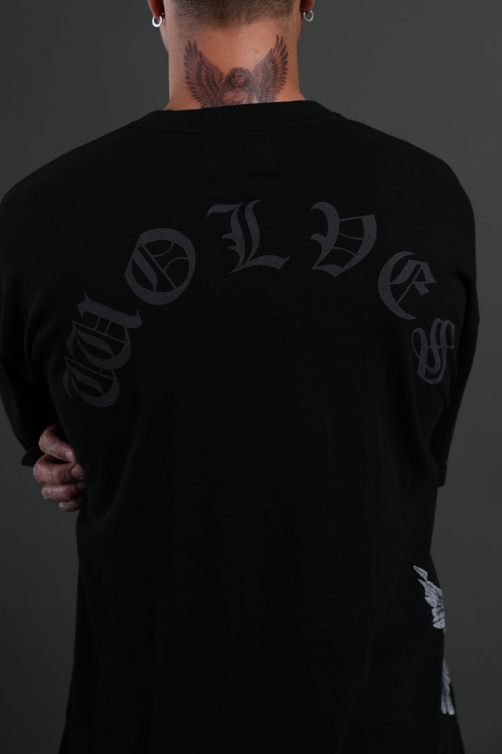 Creed Premium Oversized Tee in Black