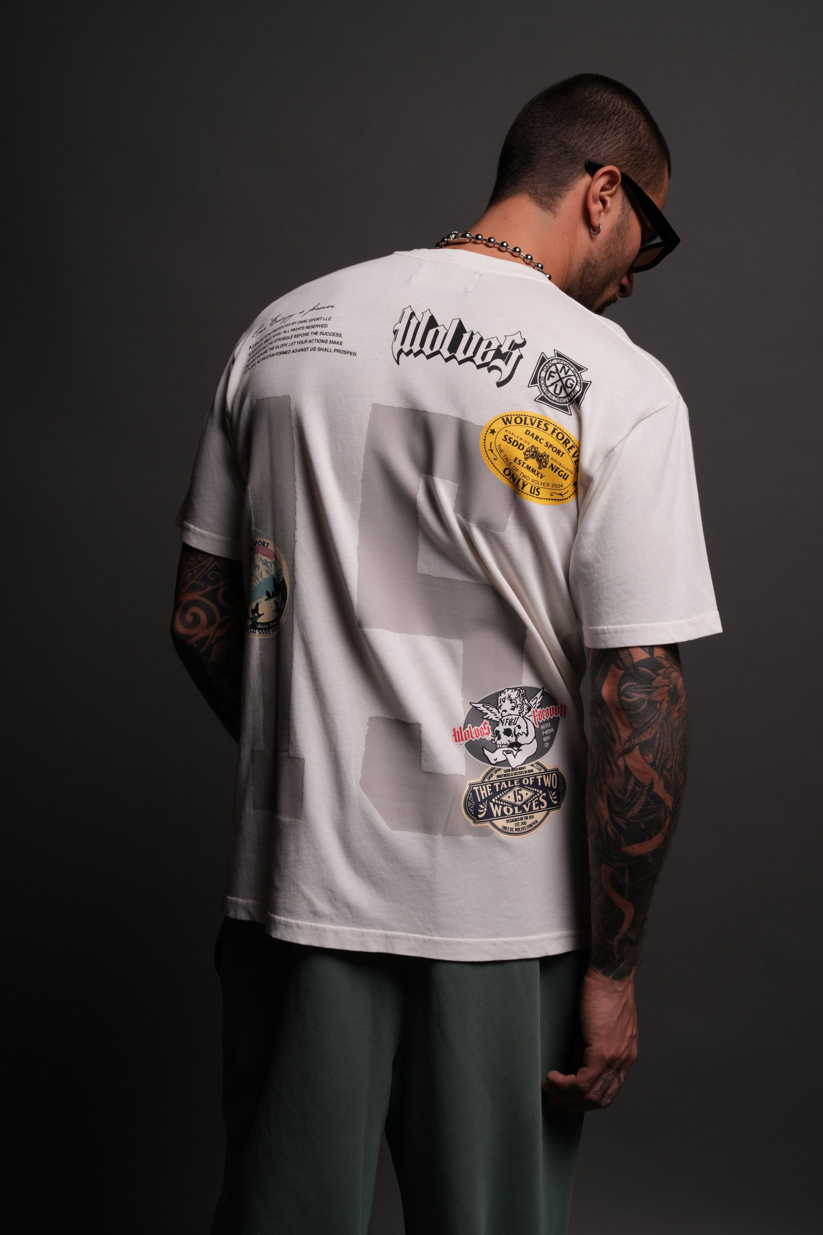 Our Badges "Premium Classic" Tee in Cream