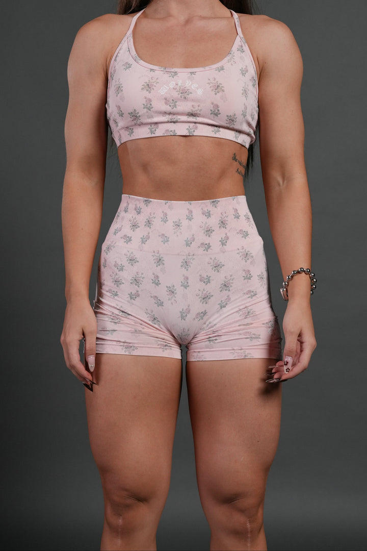 Love You Not "Stella" Soft Seamless Shorts in Warm Blush Rose