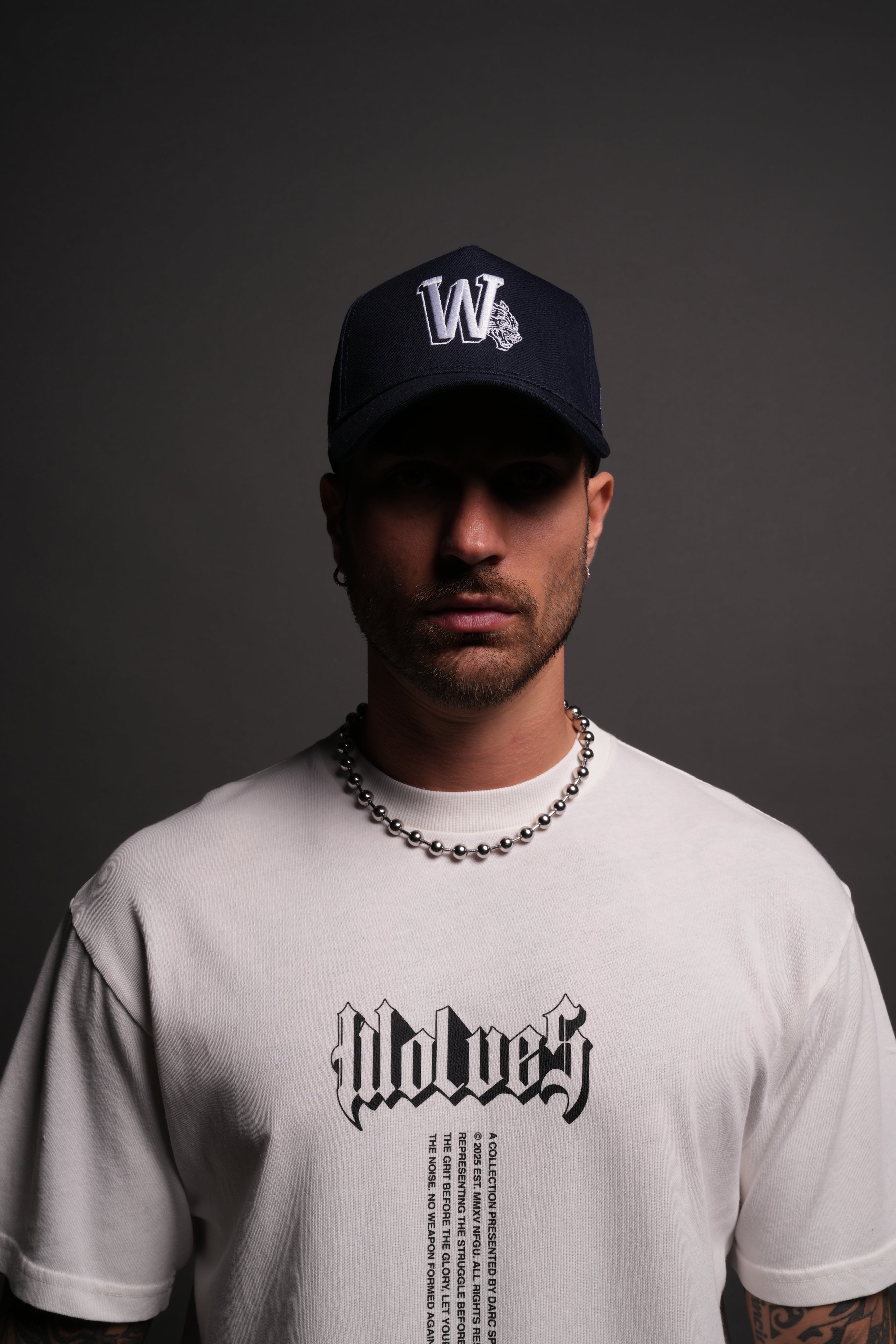 Our Flame 5 Panel Hat in Darc Blue