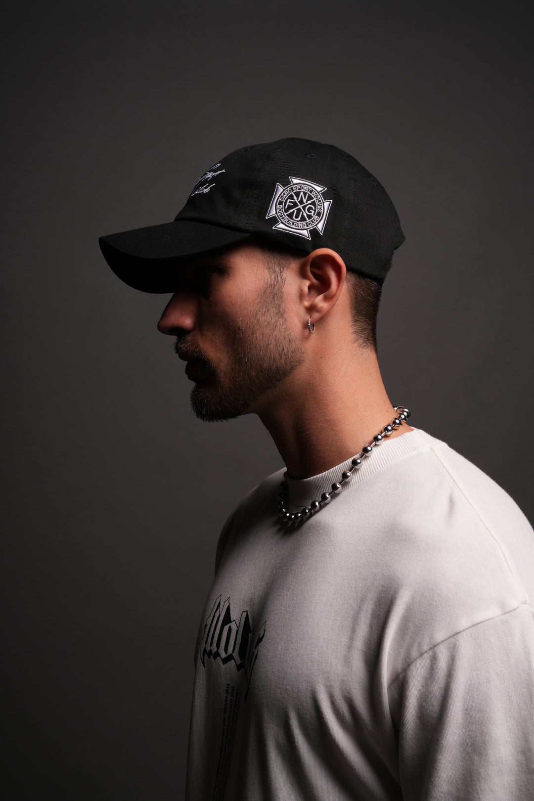 Written in Strength Dad Hat V2 in Black
