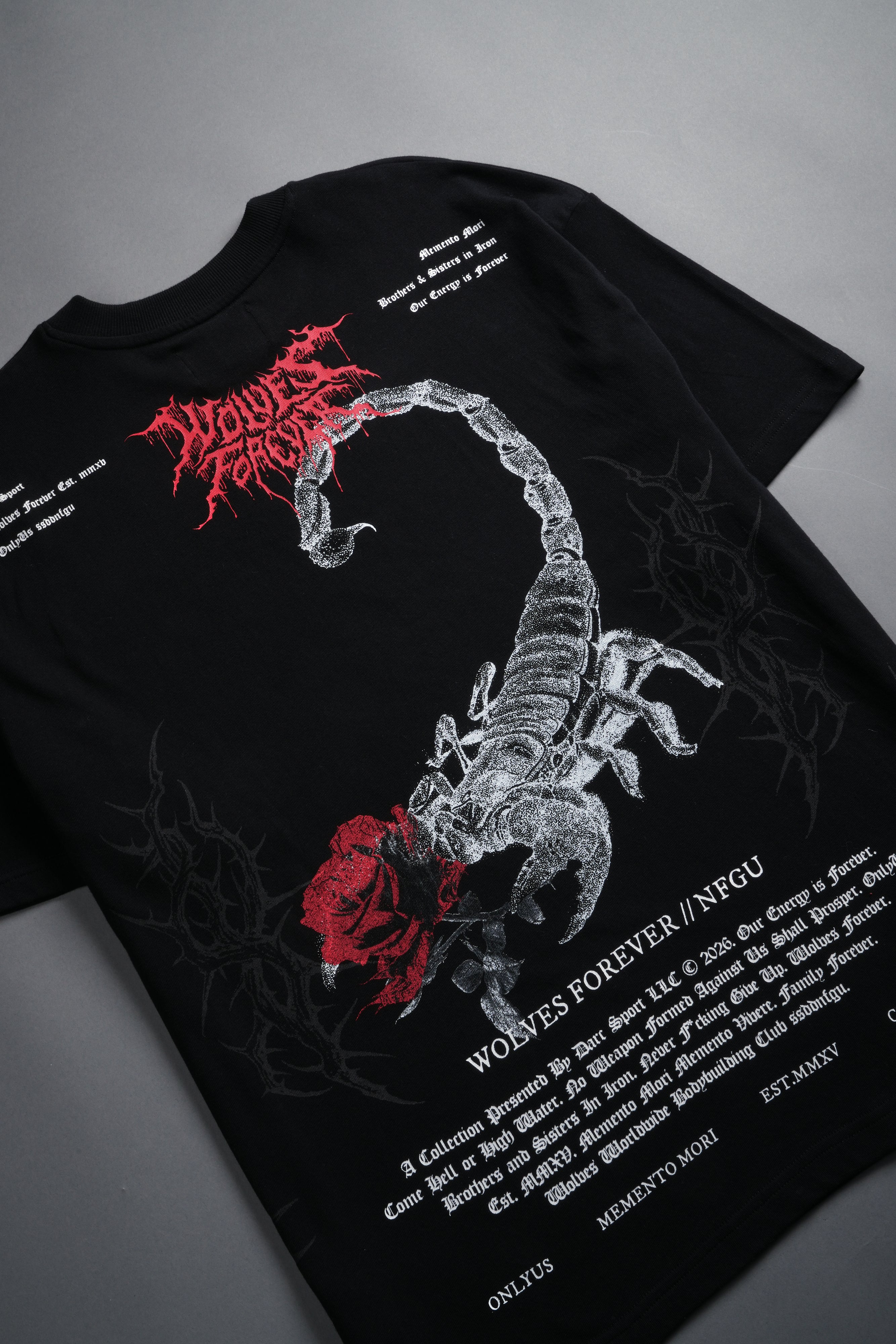 Scorpion Thorns "Premium" Oversized Tee in Black