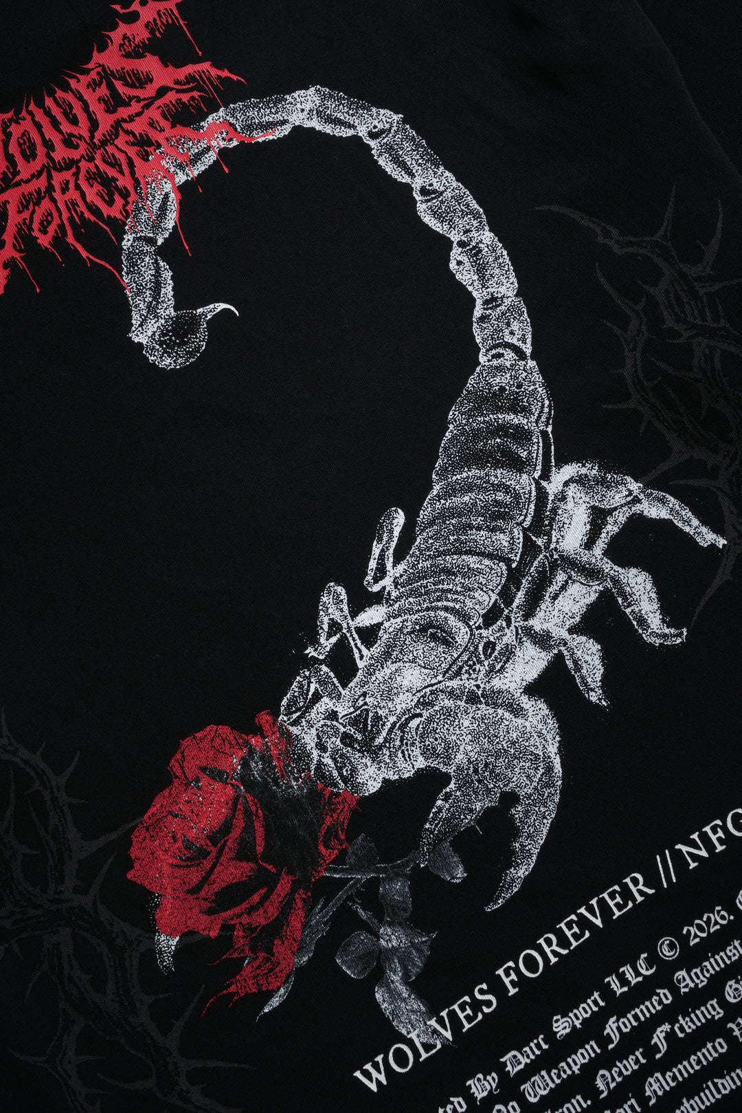 Scorpion Thorns "Premium" Oversized Tee in Black