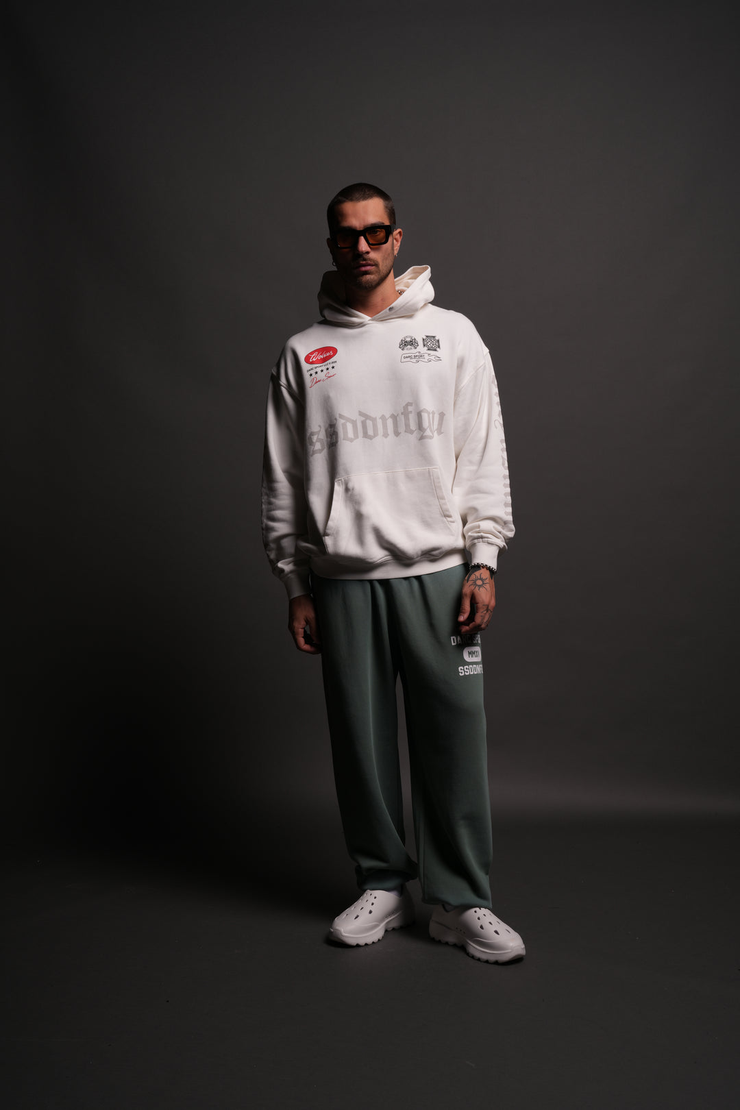Us Forever "Pierce" Hoodie in Cream