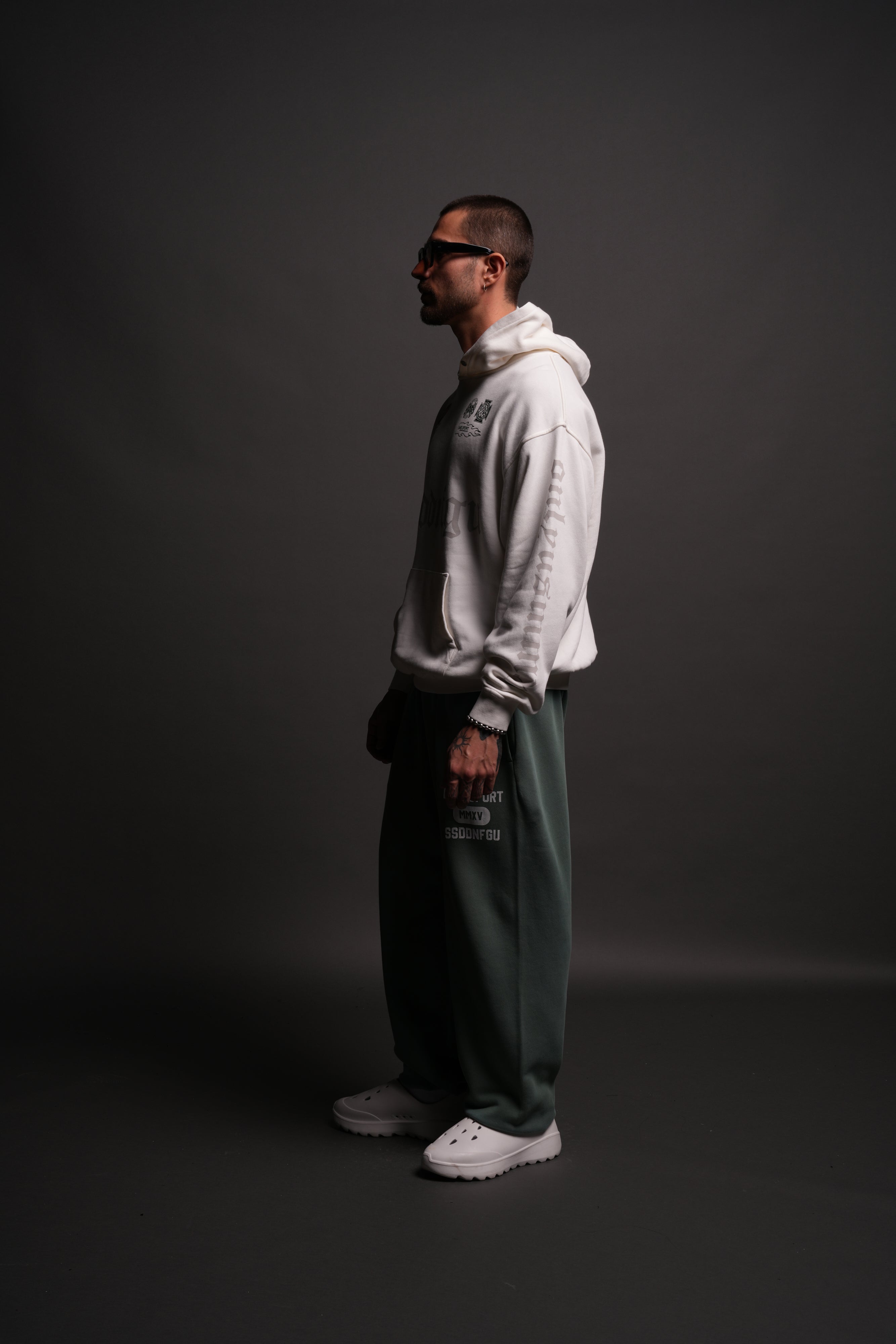 Us Forever "Pierce" Hoodie in Cream