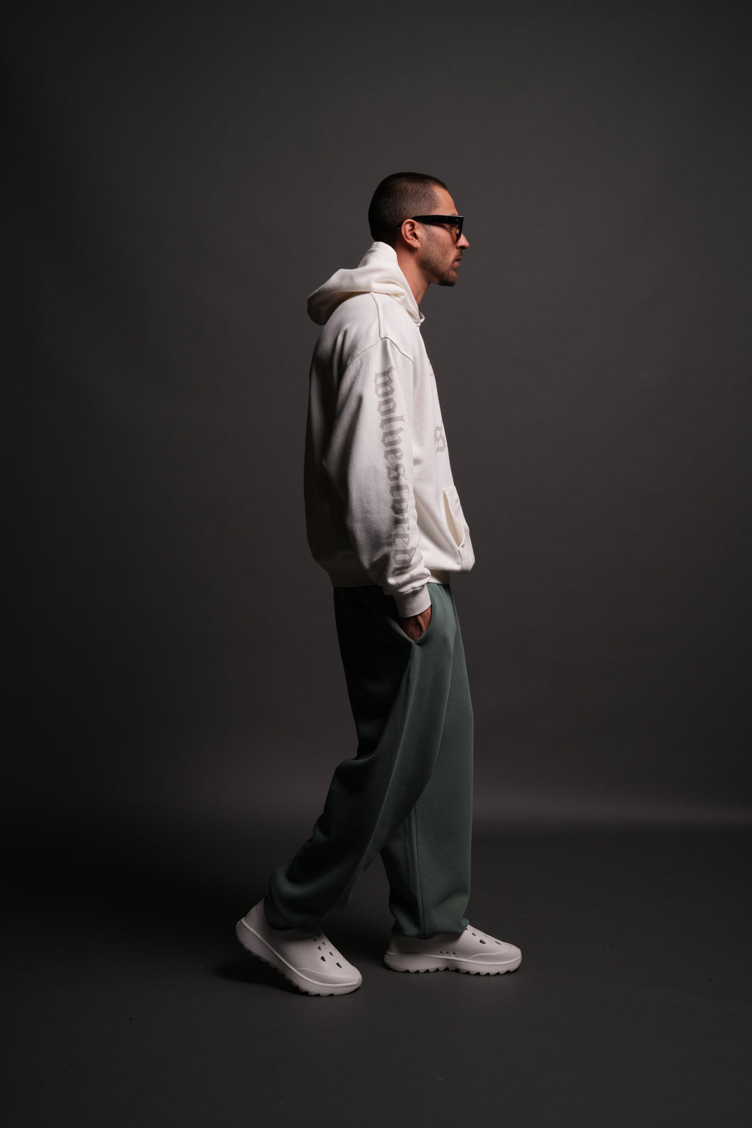 Us Forever "Pierce" Hoodie in Cream