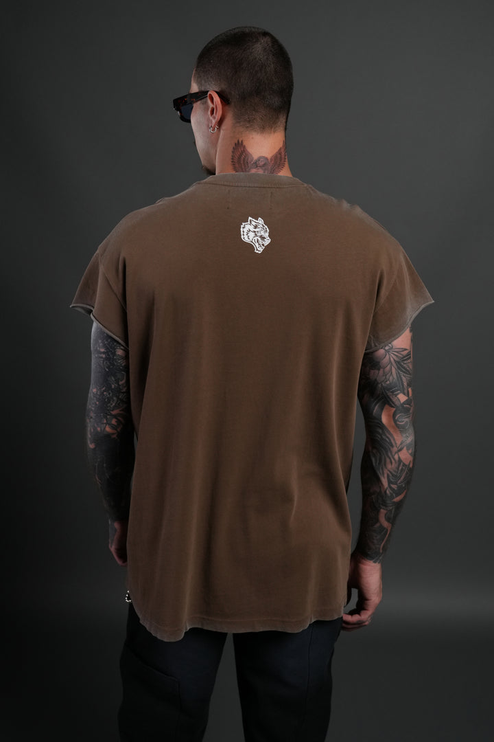 Hell is Real "Premium" Cap Sleeve Tee in Desert Dust