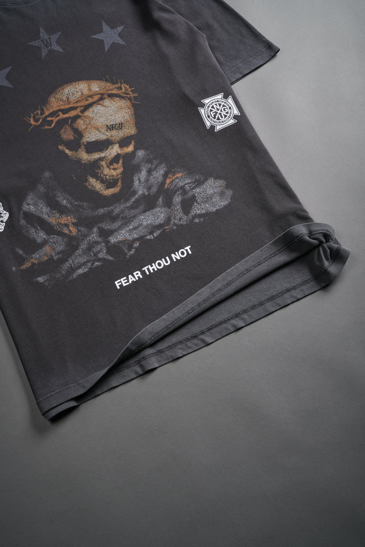 Fear Thou Not "Premium" Oversized Tee in Wolf Gray