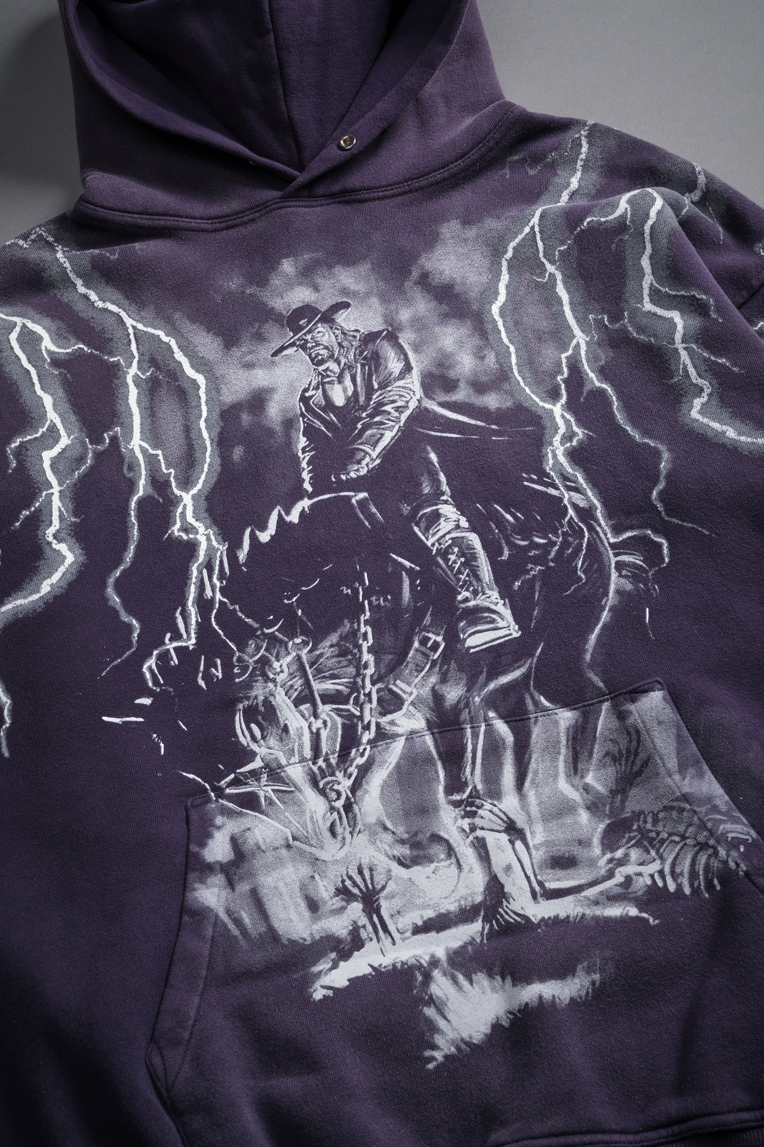 The Last Ride "Pierce" Hoodie in Phantom Purple Sun Fade