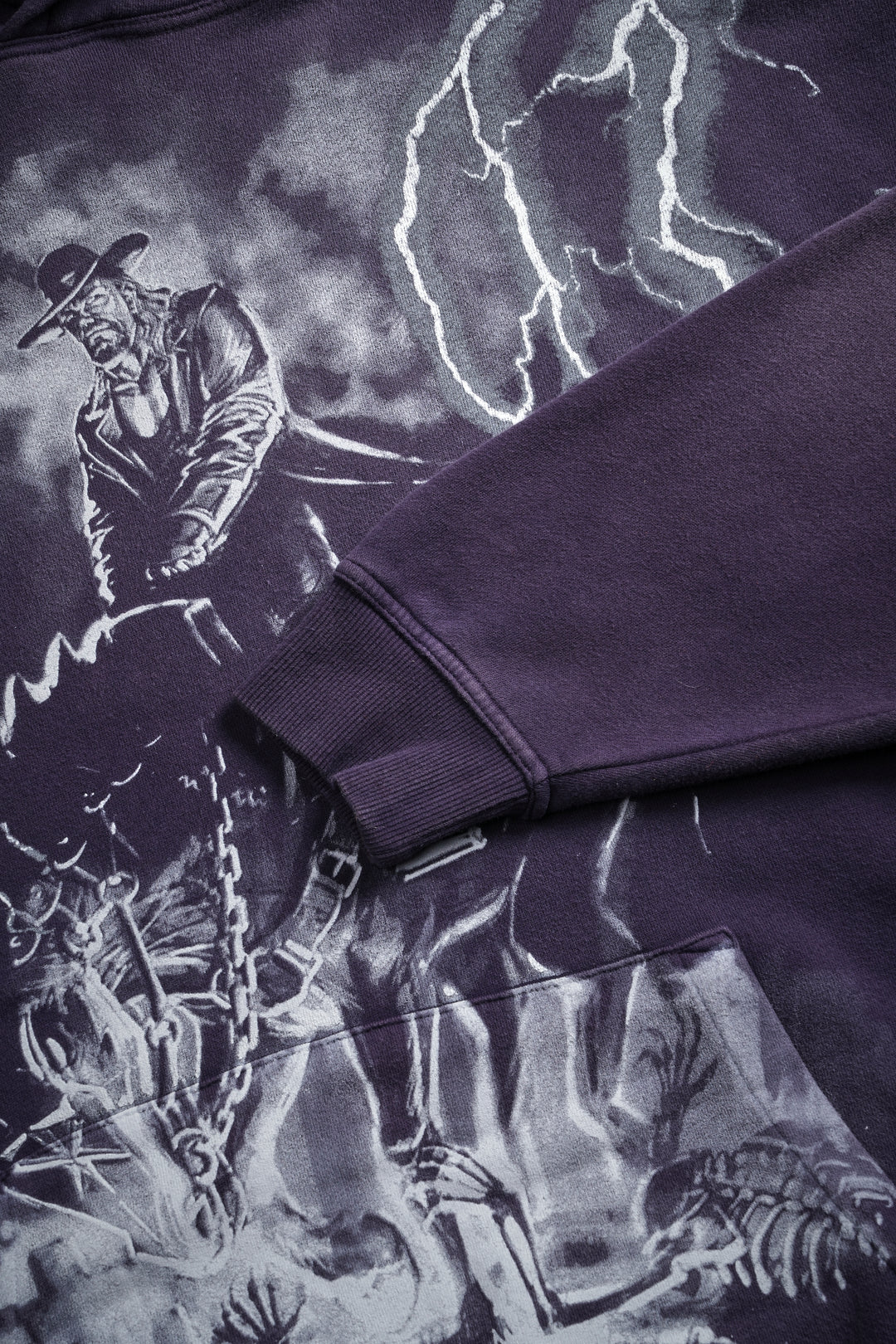 The Last Ride "Pierce" Hoodie in Phantom Purple Sun Fade