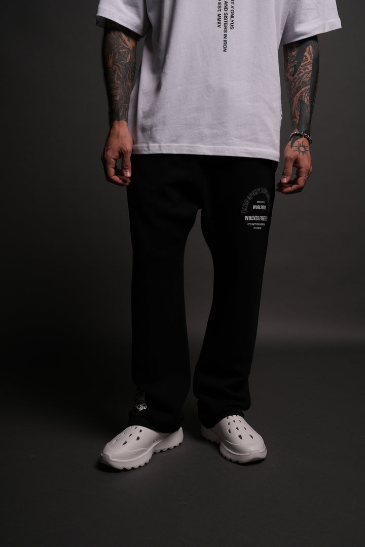 Iron Wolves Bigelow Sweat Pants in Black