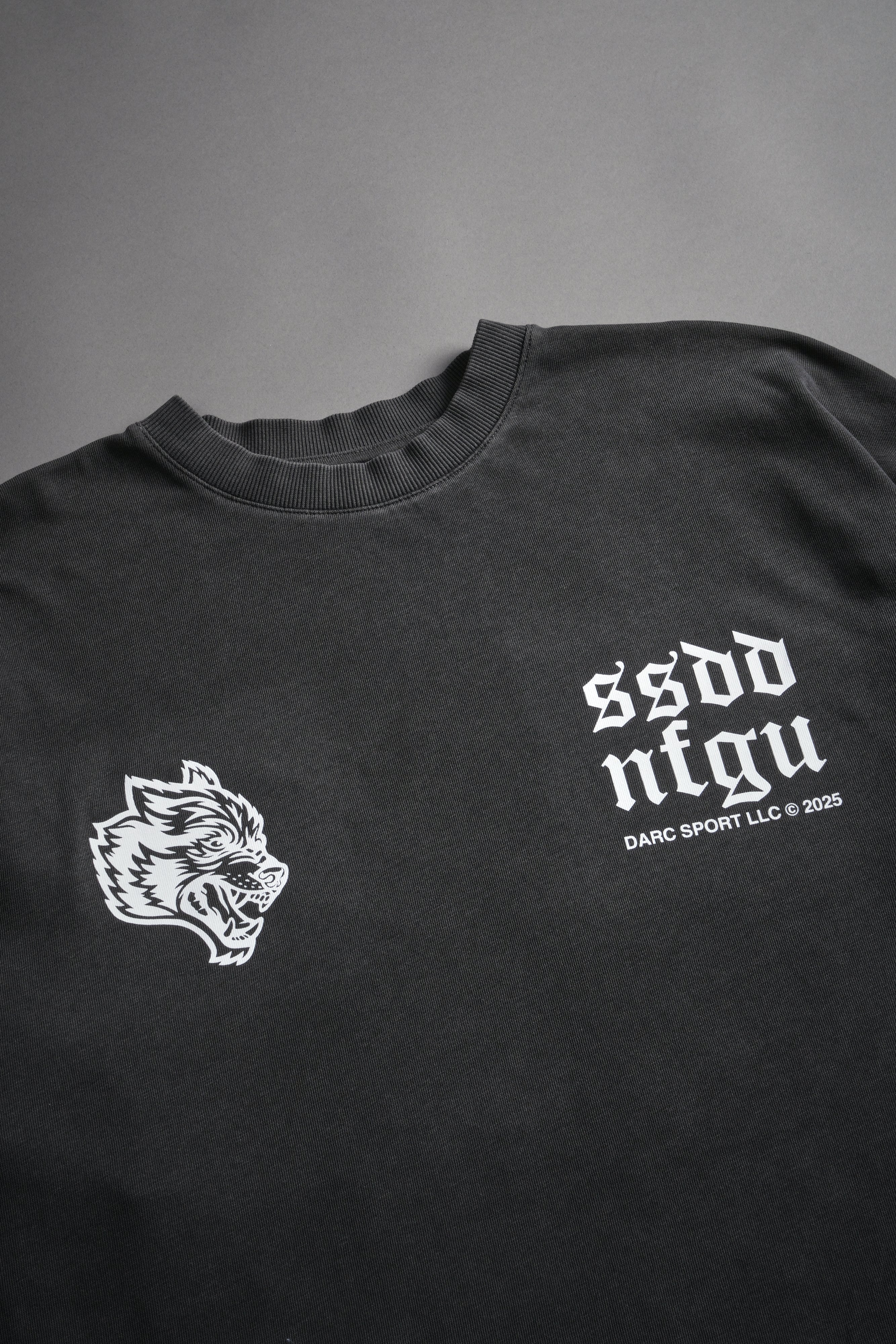 Born Stoic "Premium" Oversized Tee in Wolf Gray
