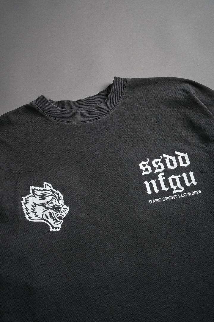 Born Stoic "Premium" Oversized Tee in Wolf Gray