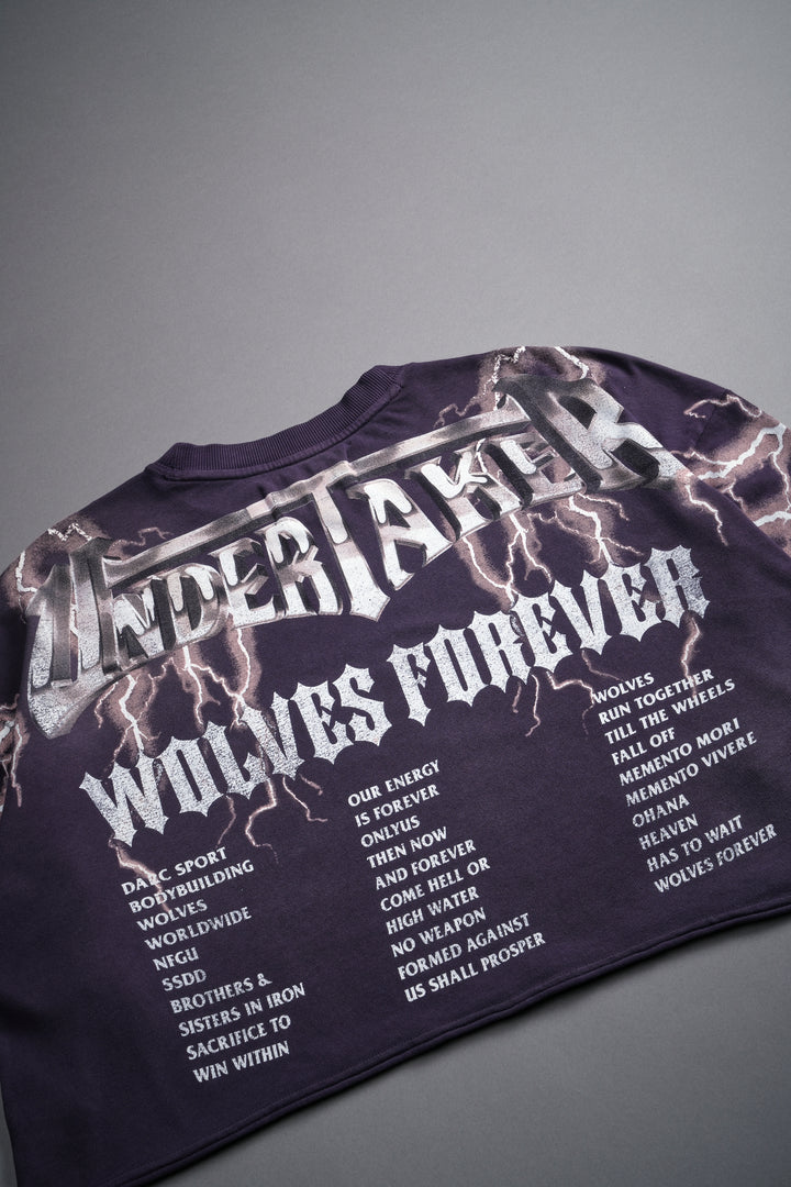 The Last Ride "Premium" Oversized (Cropped) Tee in Phantom Purple Sun Fade