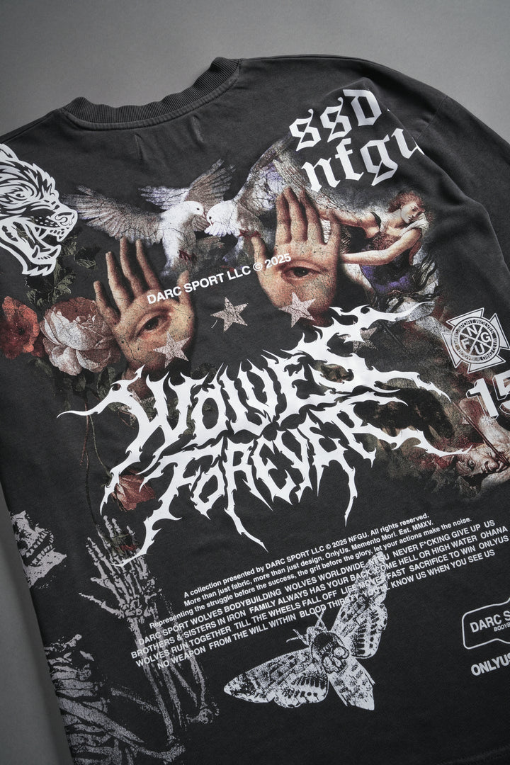 Born Stoic "Premium" Oversized Tee in Wolf Gray