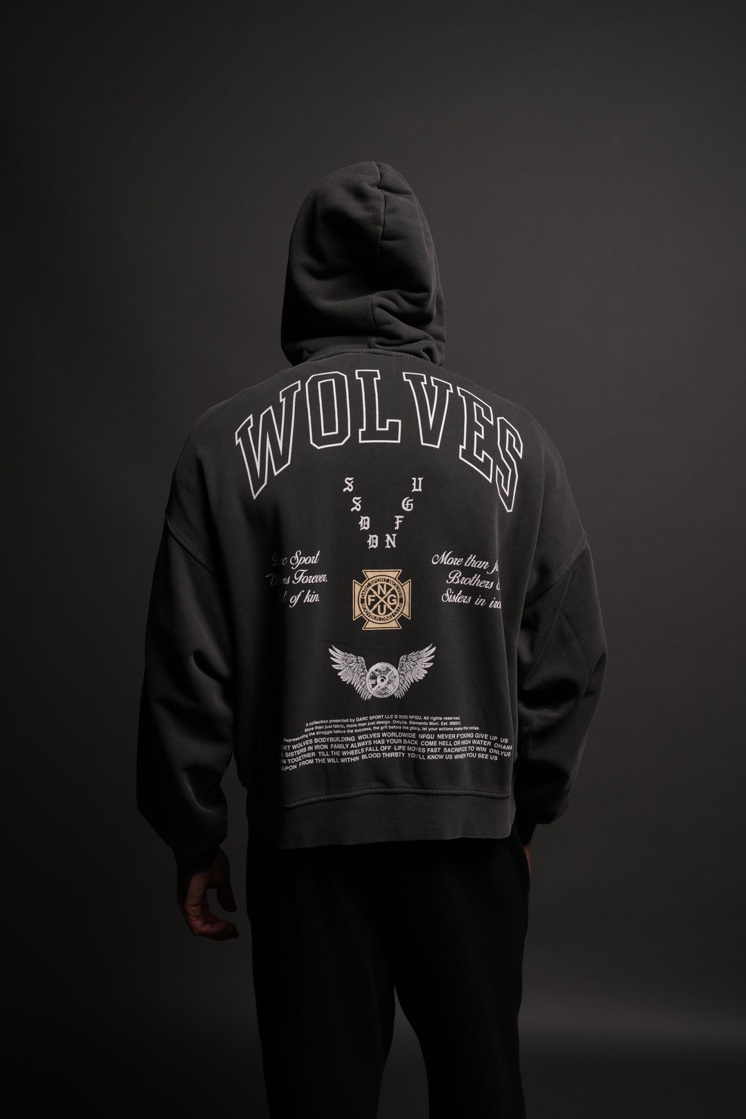 Our Lineage Darco Double Zip Hoodie in Wolf Gray