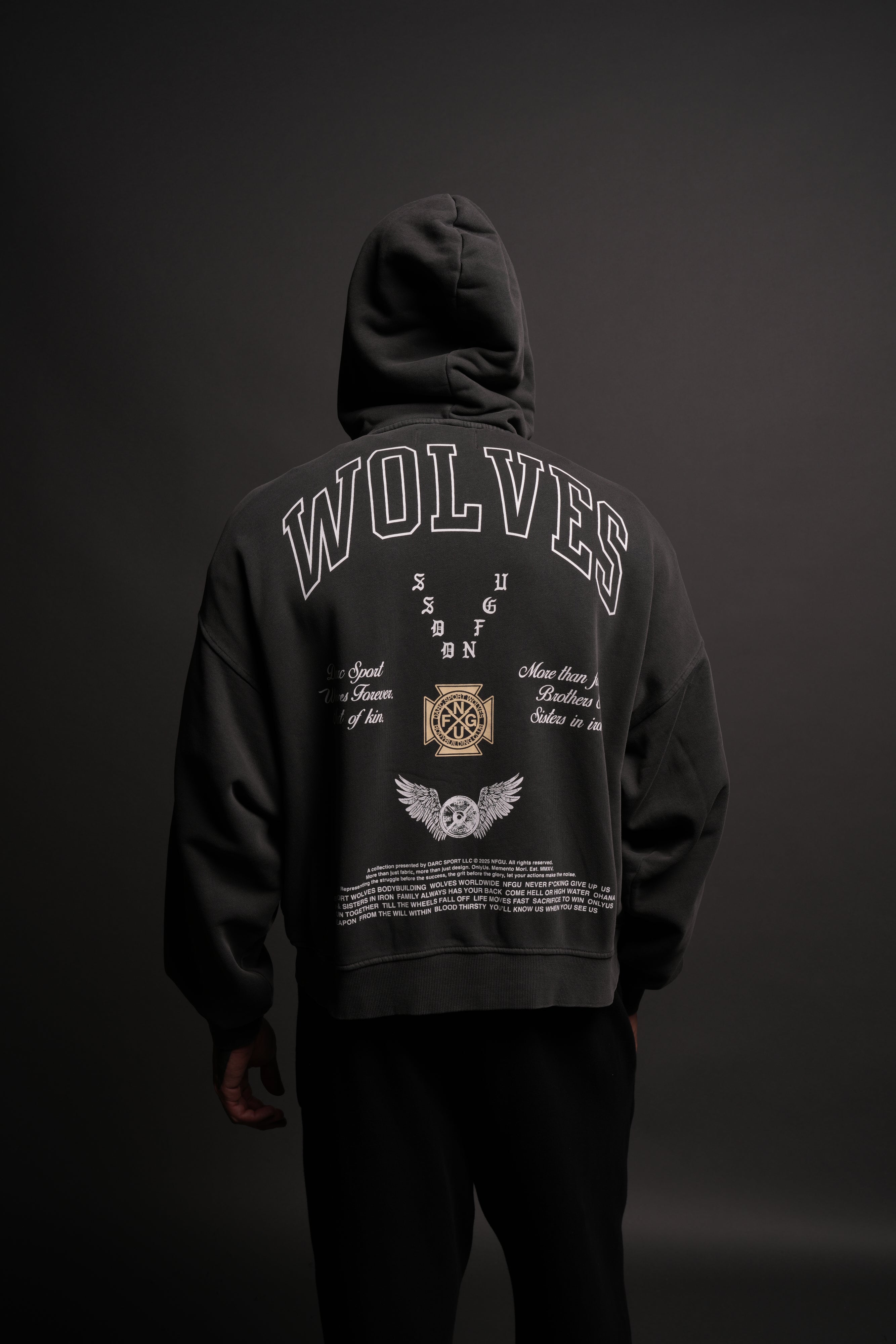 Our Lineage Darco Double Zip Hoodie in Wolf Gray